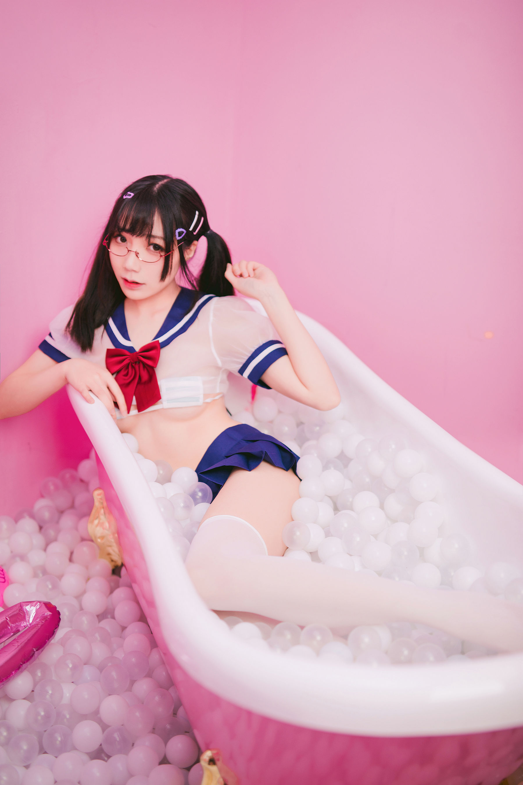 [网红COSER写真] 萝莉福利真央Mao - JK第6张