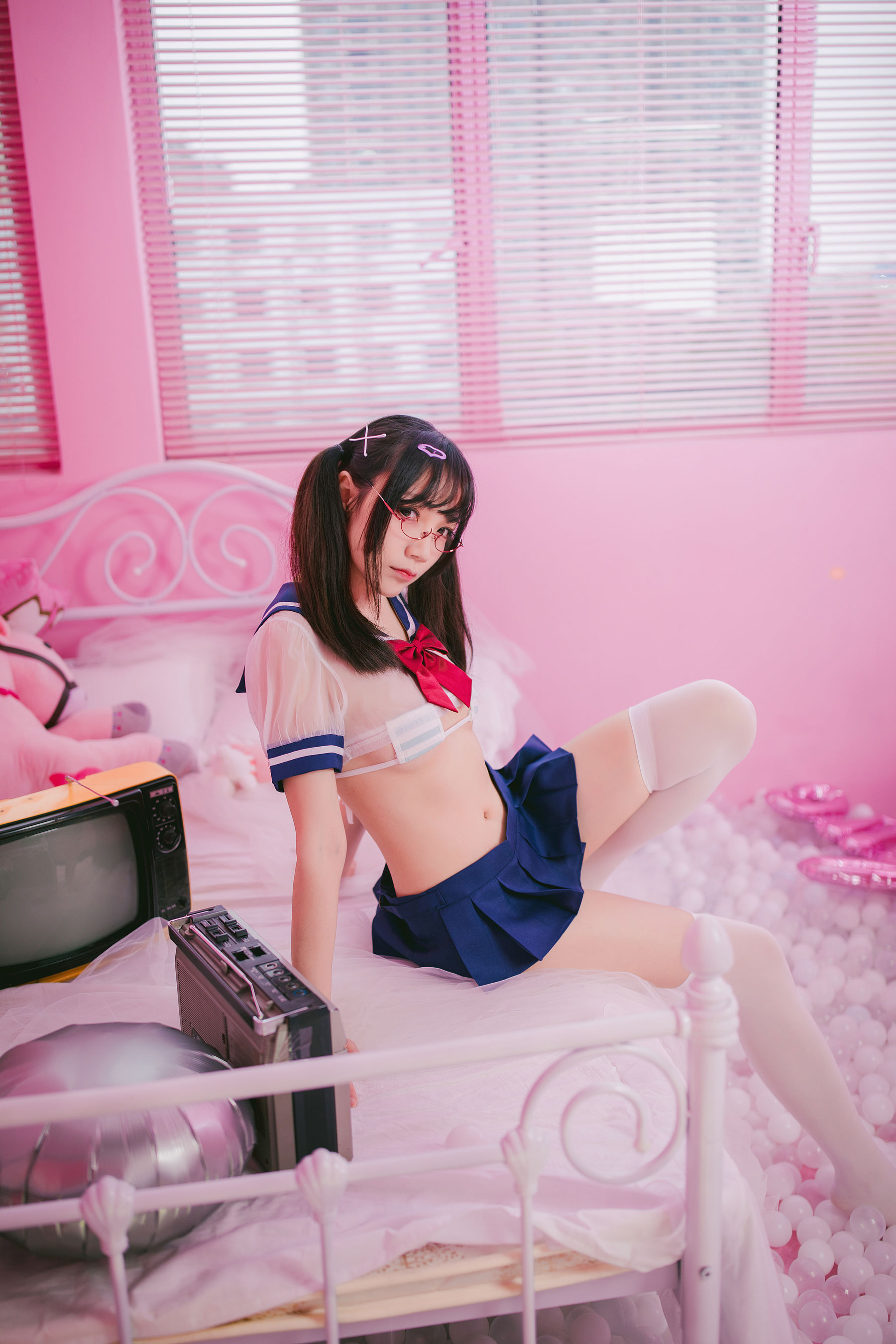 [网红COSER写真] 萝莉福利真央Mao - JK第2张