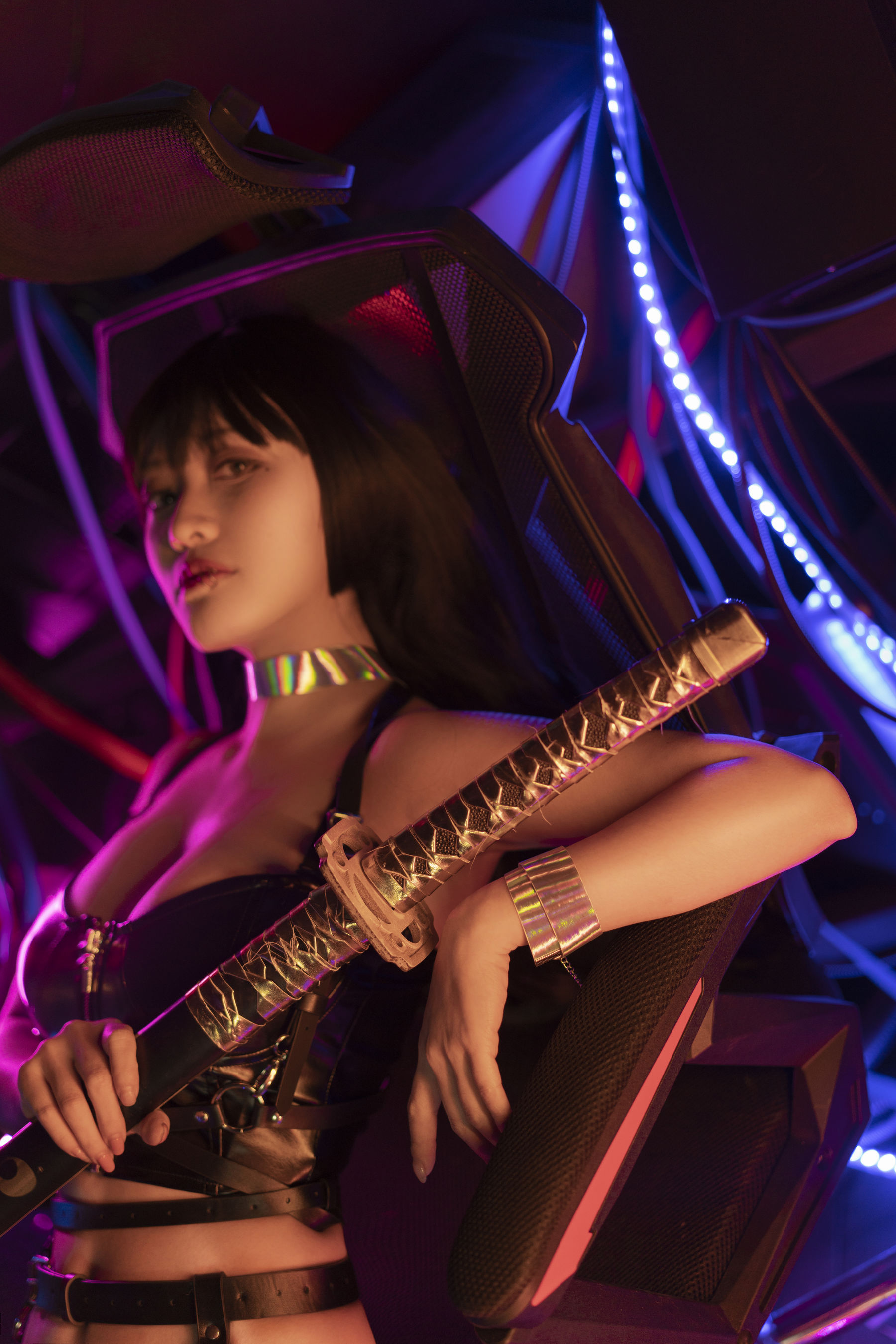 [网红COSER写真] 动漫博主脱尾巴Mizuki - 赛博朋克第5张