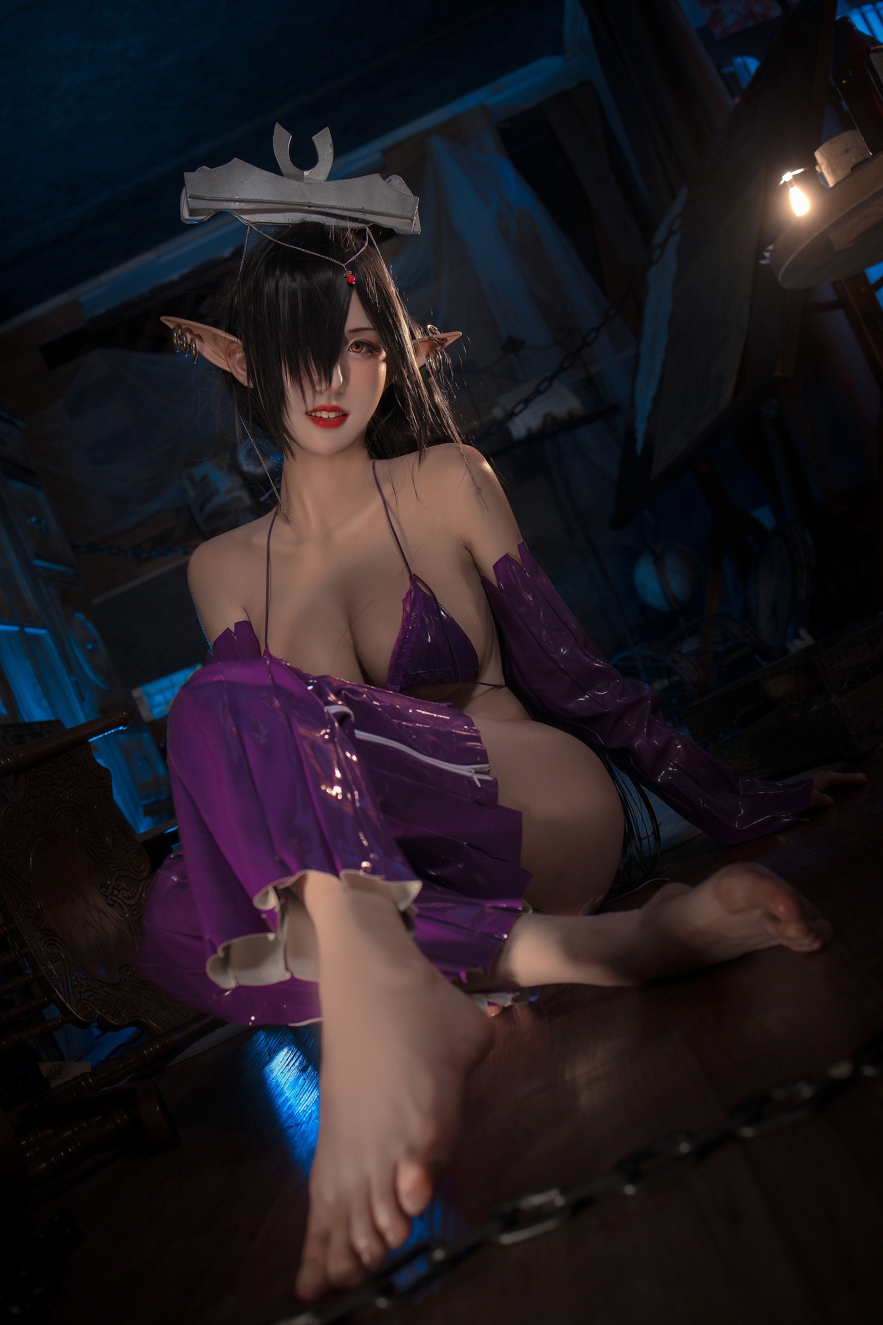 [网红COSER写真] 动漫博主桜满三时 - 黑兽奥利卡同人第7张