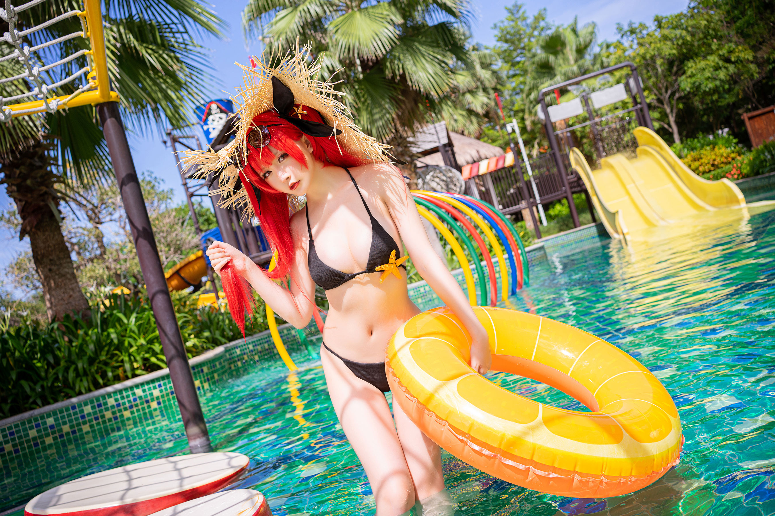 [COS福利] Coser小姐姐星之迟迟 - 鸣夏 火奴鲁鲁第1张