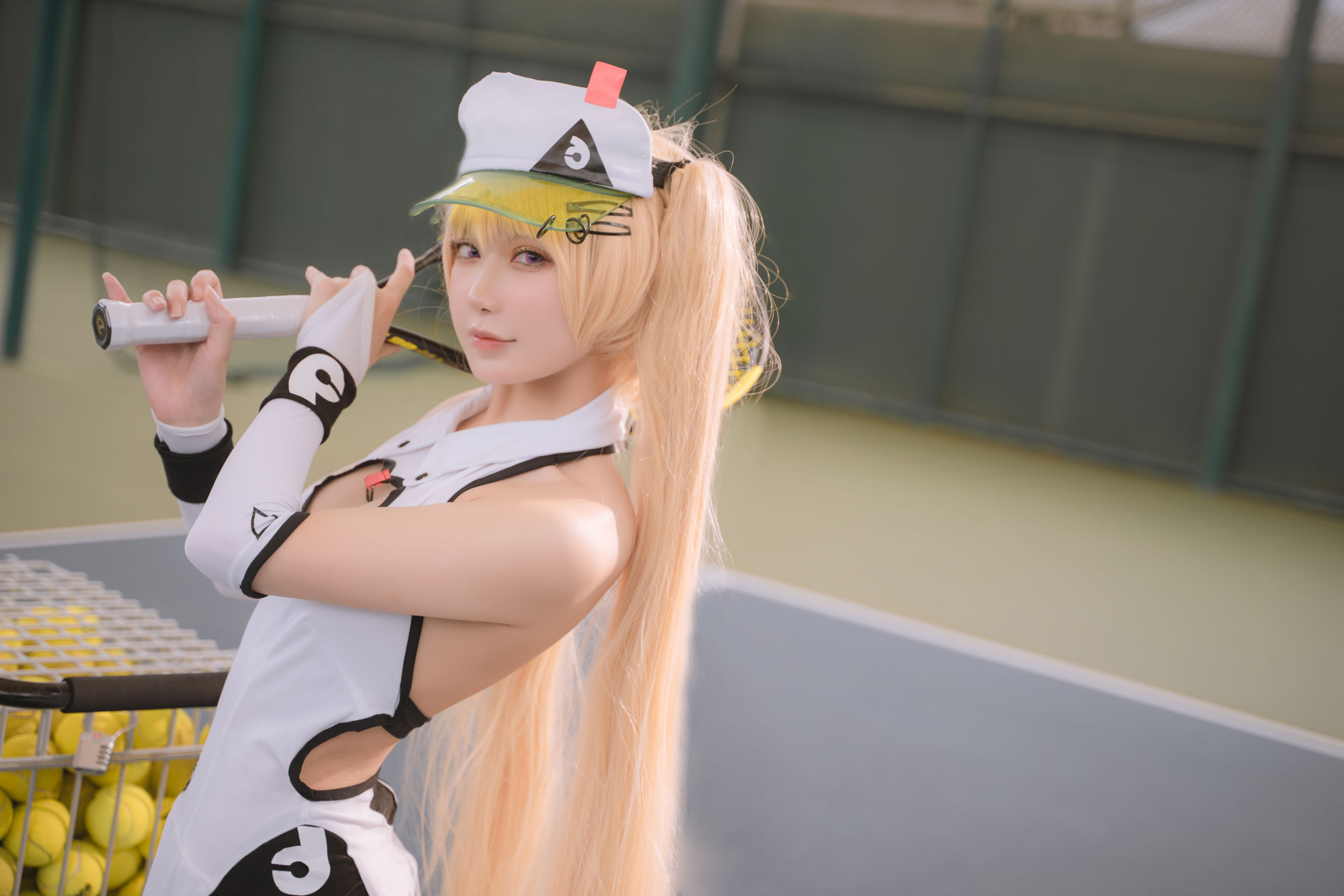 [COS福利] 动漫博主阿包也是兔娘 - 贝奇网球服第1张