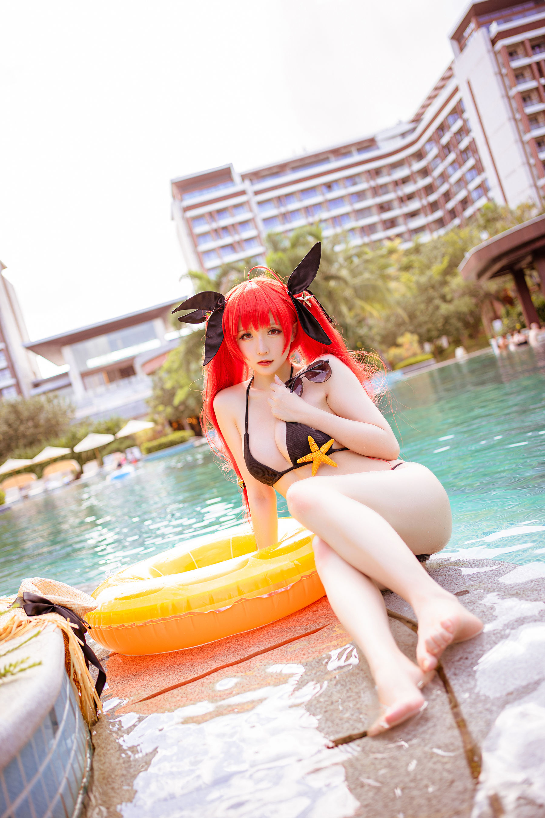 [COS福利] Coser小姐姐星之迟迟 - 鸣夏 火奴鲁鲁第8张