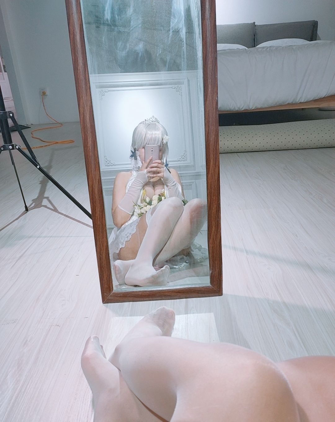 [COS福利] 动漫博主穆零Mu0 - 光辉婚纱第14张