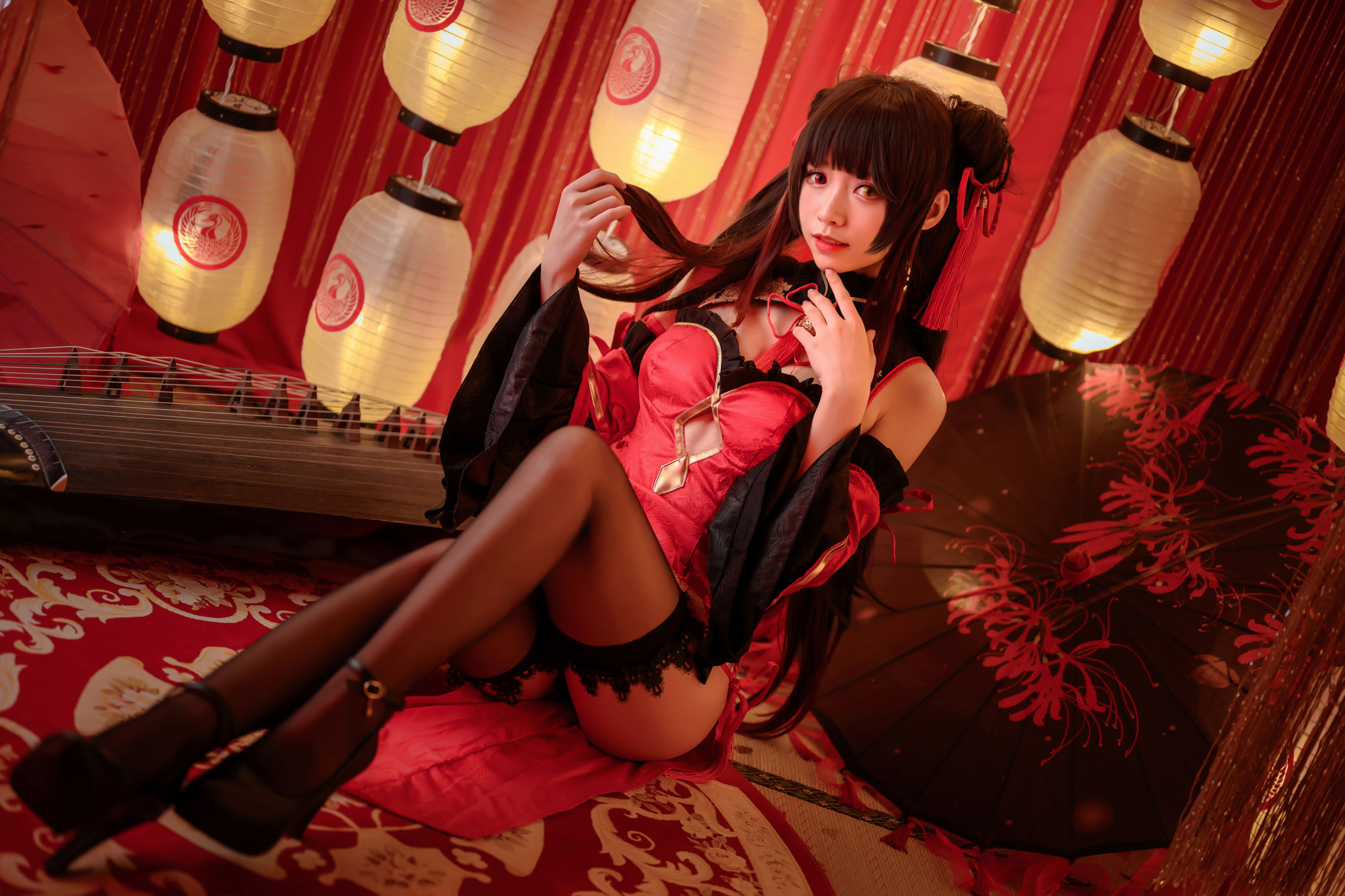 [COS福利] 动漫博主大大卷卷小卷 - 红色双马尾第4张