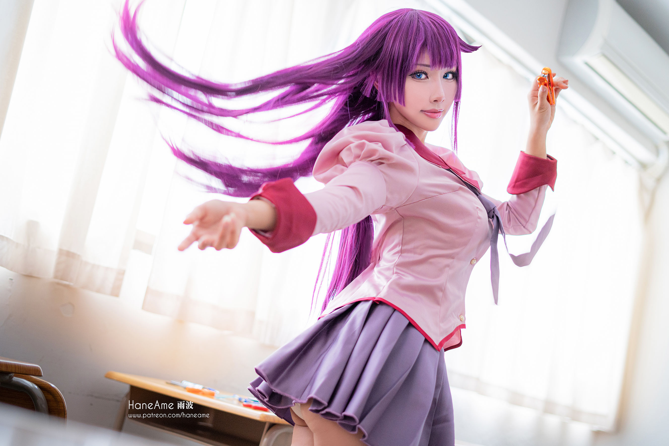 [COS福利] Hane Ame 雨波写真 - 化物语 战场原第3张