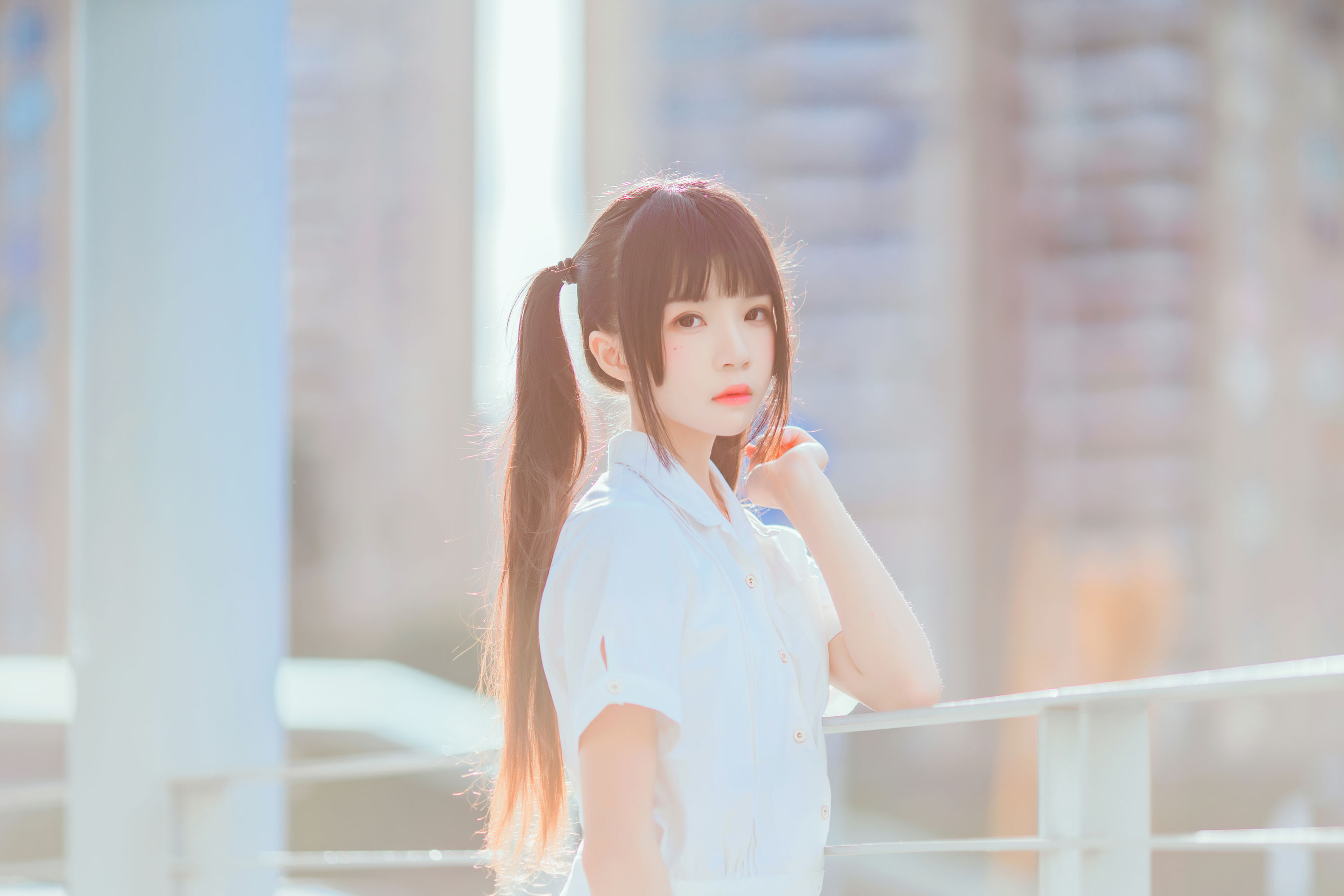 [COS福利] 桜桃喵 - 少女之浅色系第5张