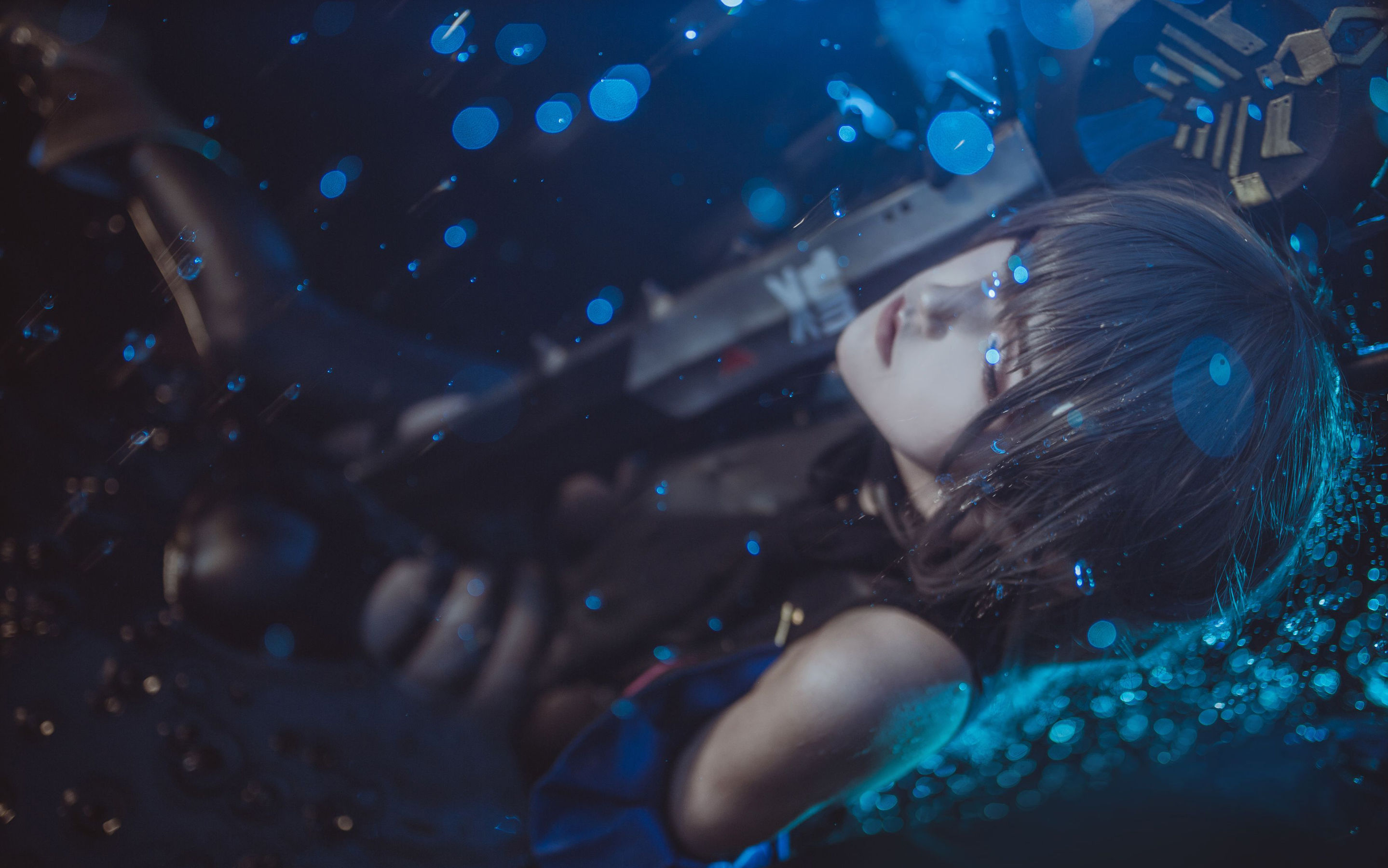 [COS福利] 微博萌妹蓝小沂KiKi - 明日方舟 幽灵鲨第1张