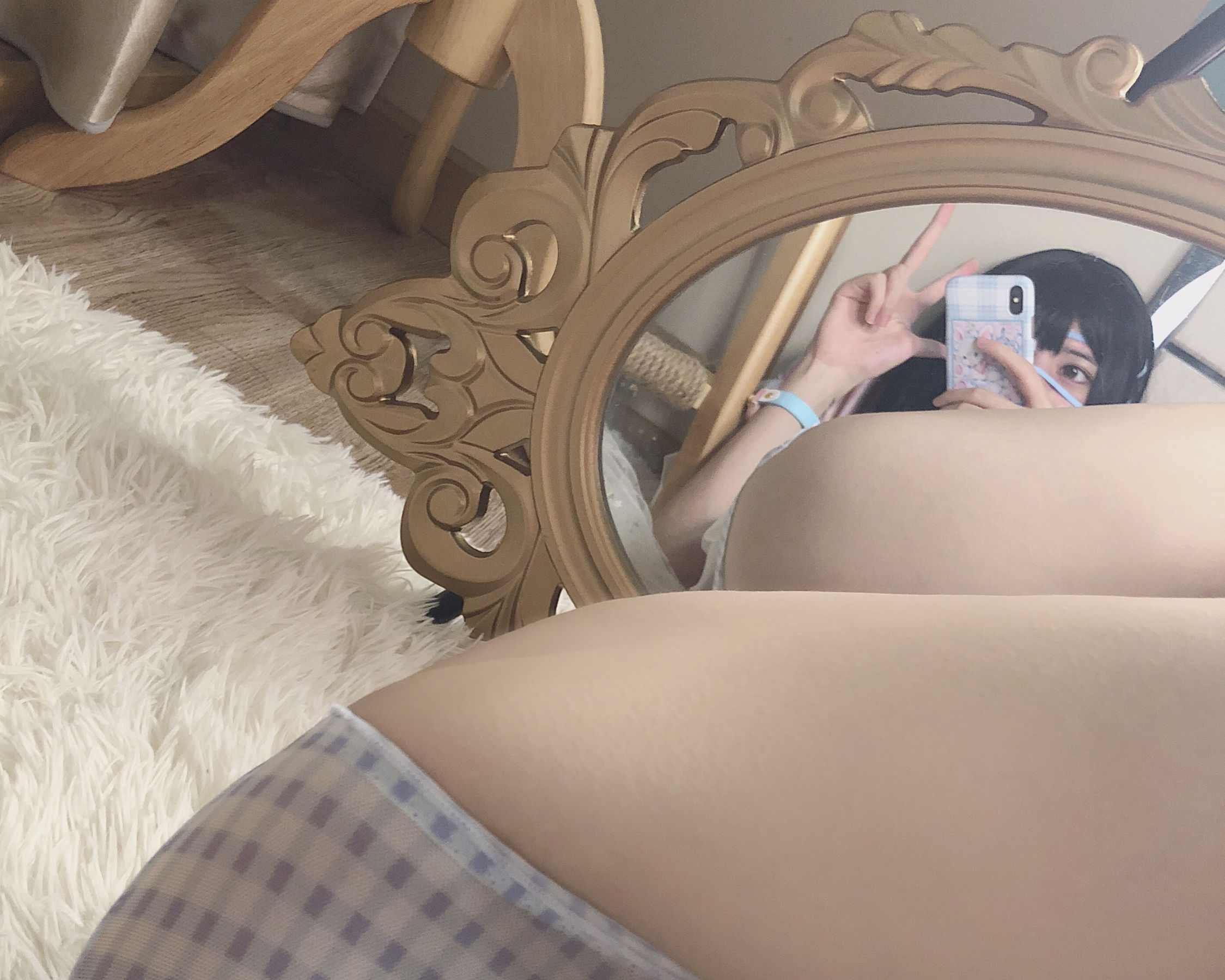 [COS福利] 萌妹子眼酱大魔王w - T恤白丝第2张