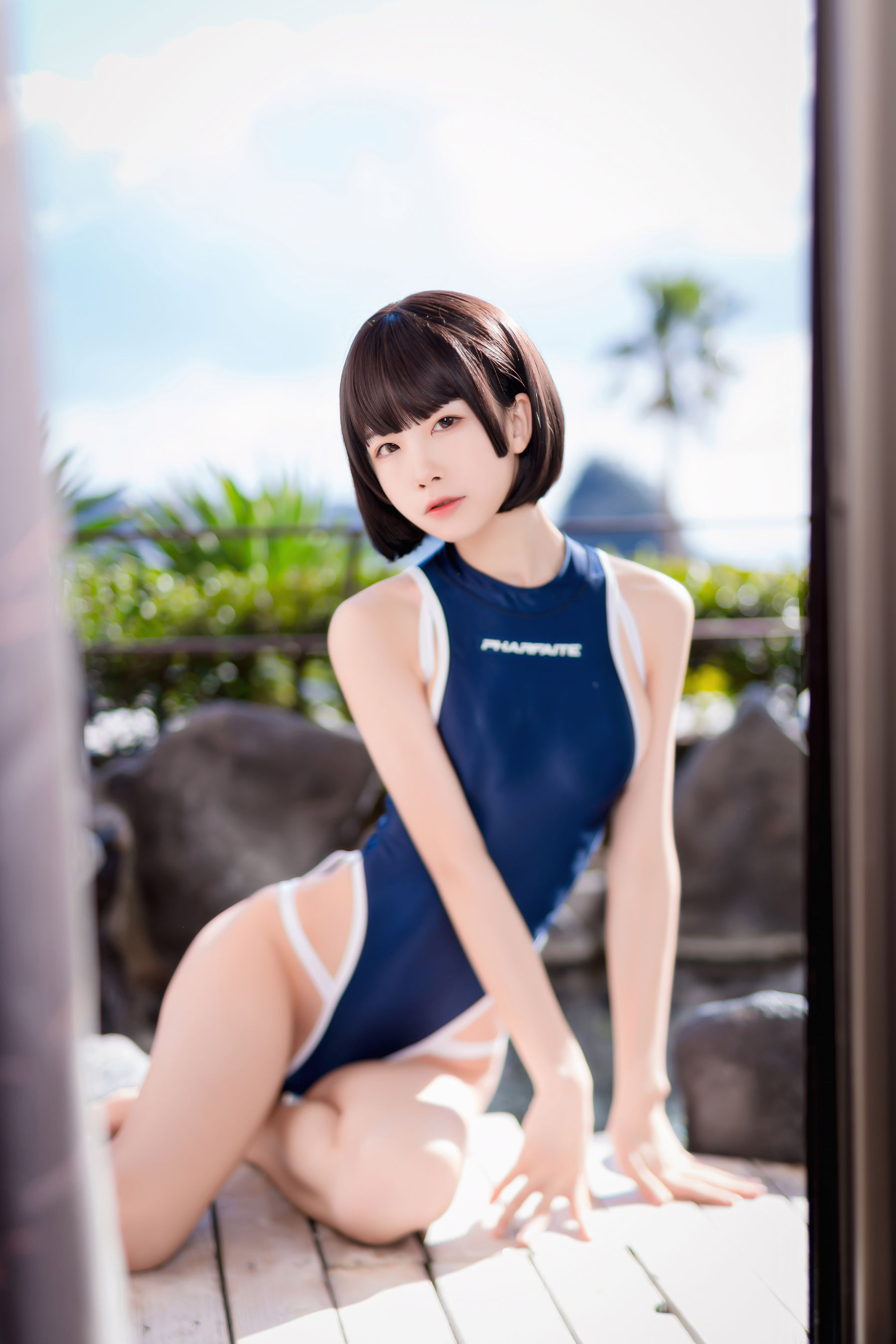 [COS福利] 动漫博主水淼aqua - 竞泳水着第7张