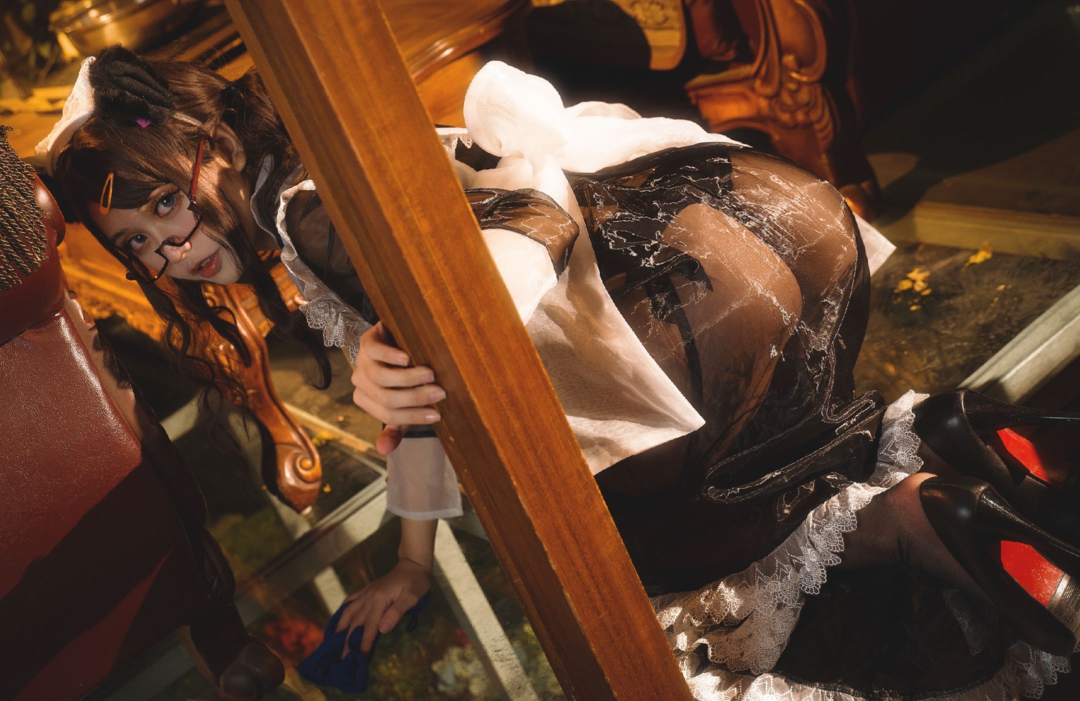 [COS福利] 一笑芳香沁写真 - 透明女仆第7张