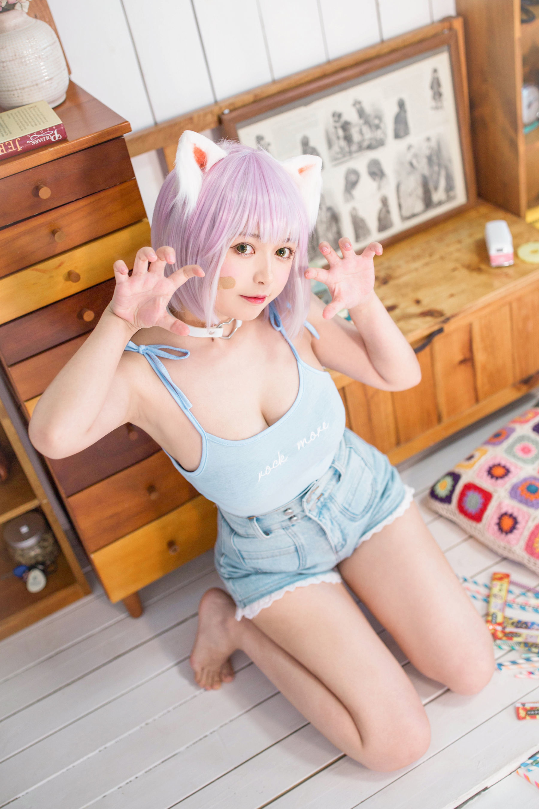 [网红COSER] 大眼萌妹黑猫猫OvO - 养猫小课堂第8张