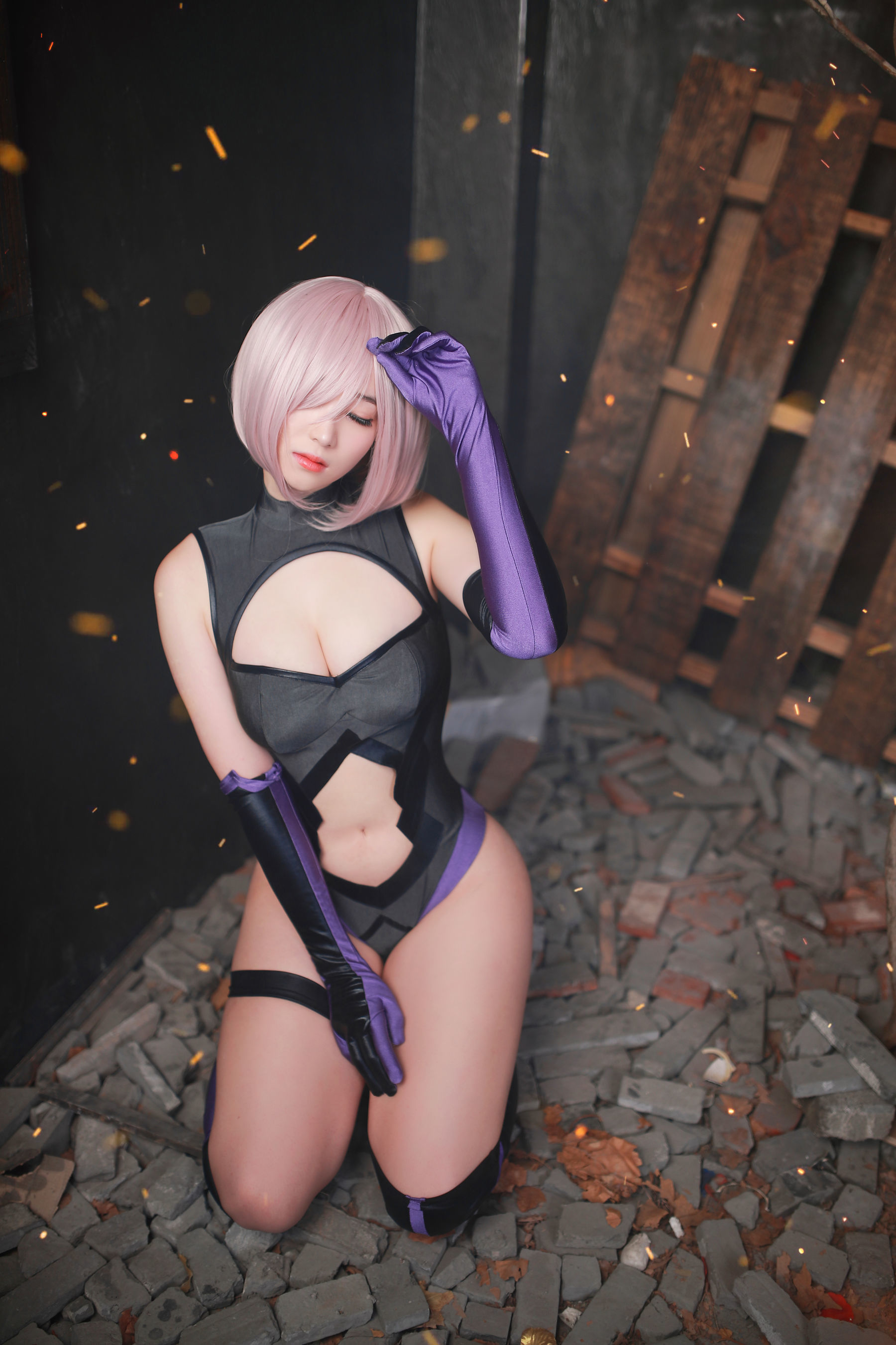 [网红COSER] 韩国妹子BamBi - Fate_Grand Order - Mash Kyrielight (Shielder)第5张