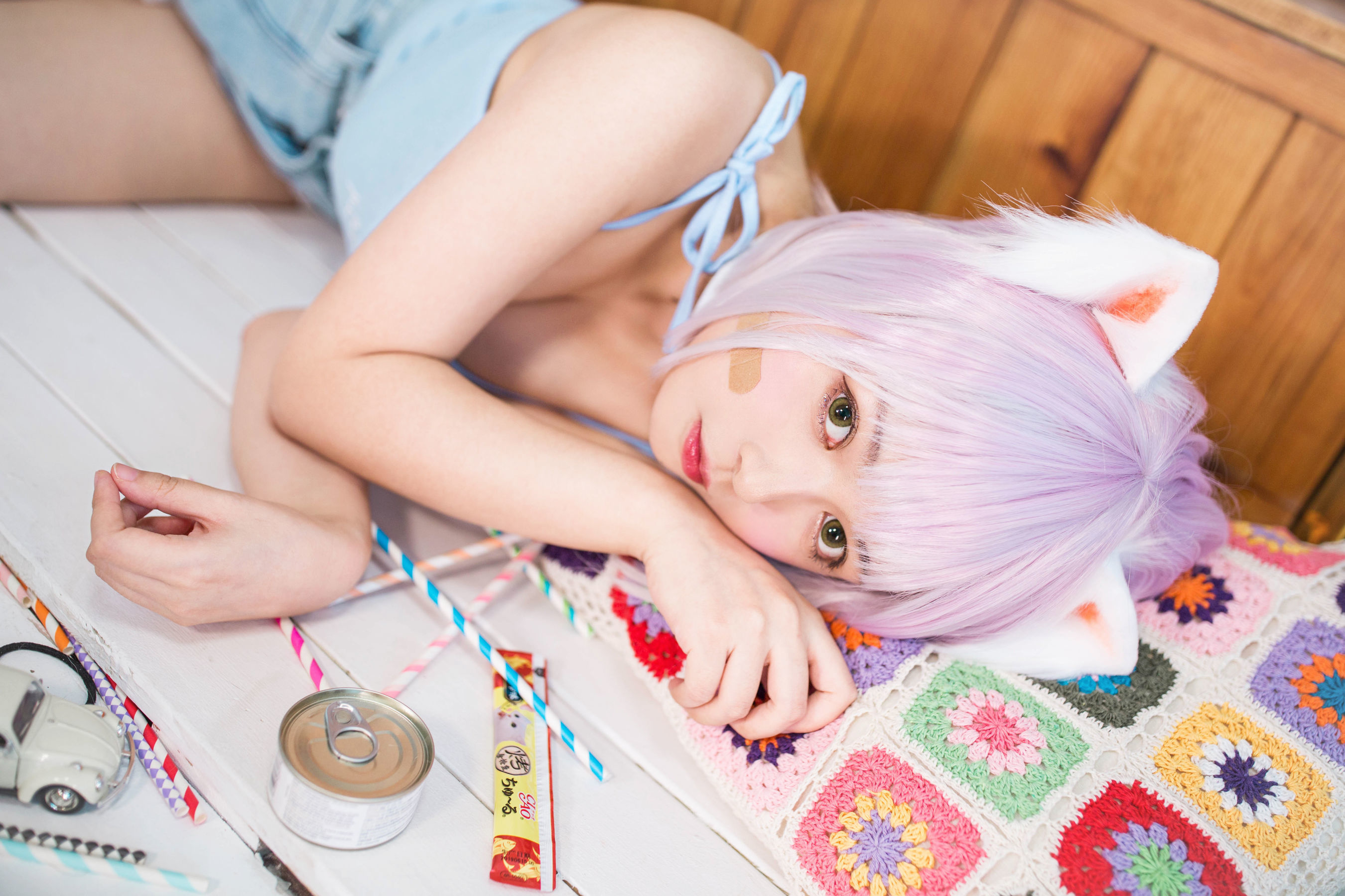 [网红COSER] 大眼萌妹黑猫猫OvO - 养猫小课堂第6张