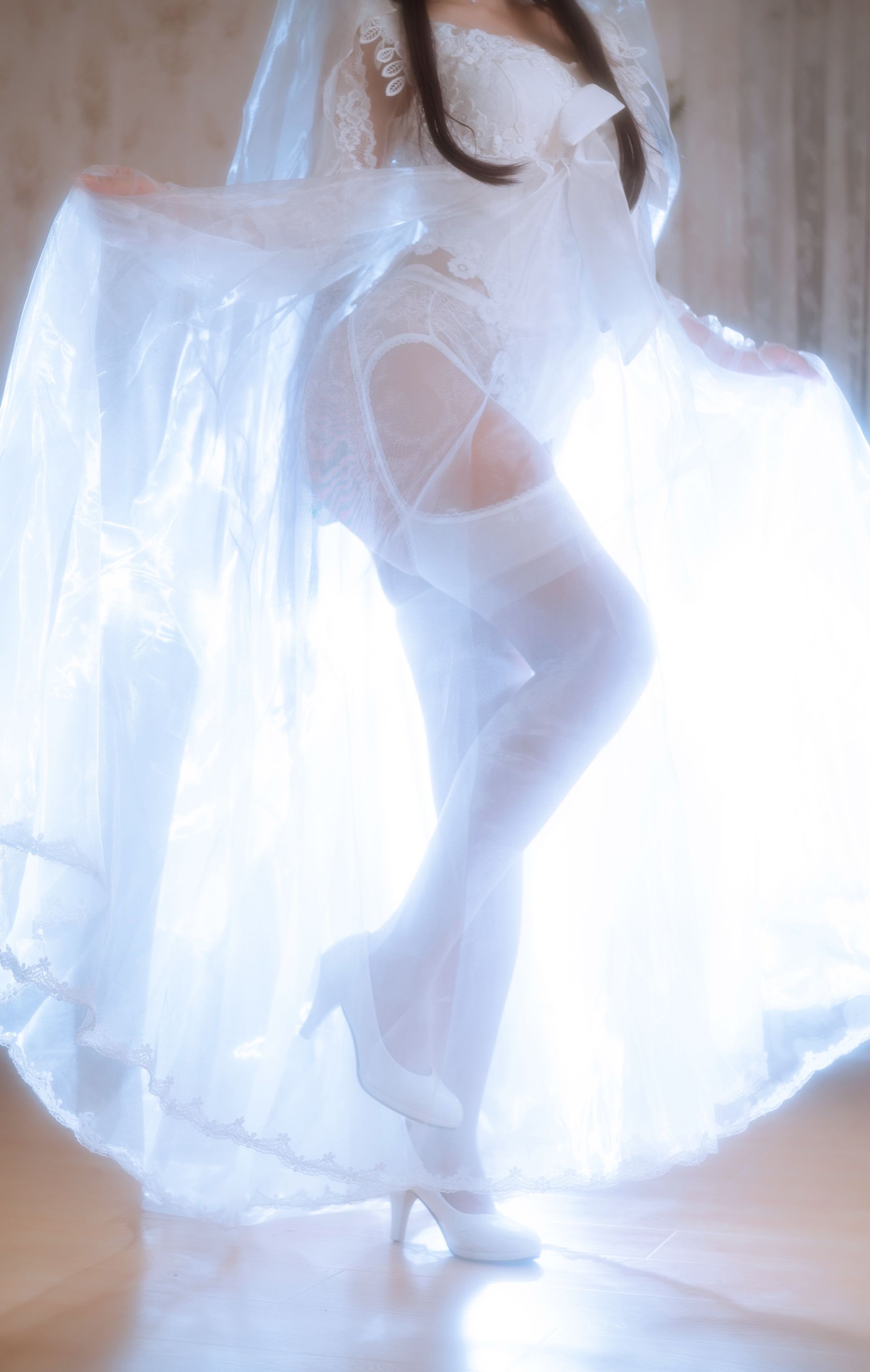 [福利COS] 白嫩美少女鬼畜瑶 - 婚纱第13张