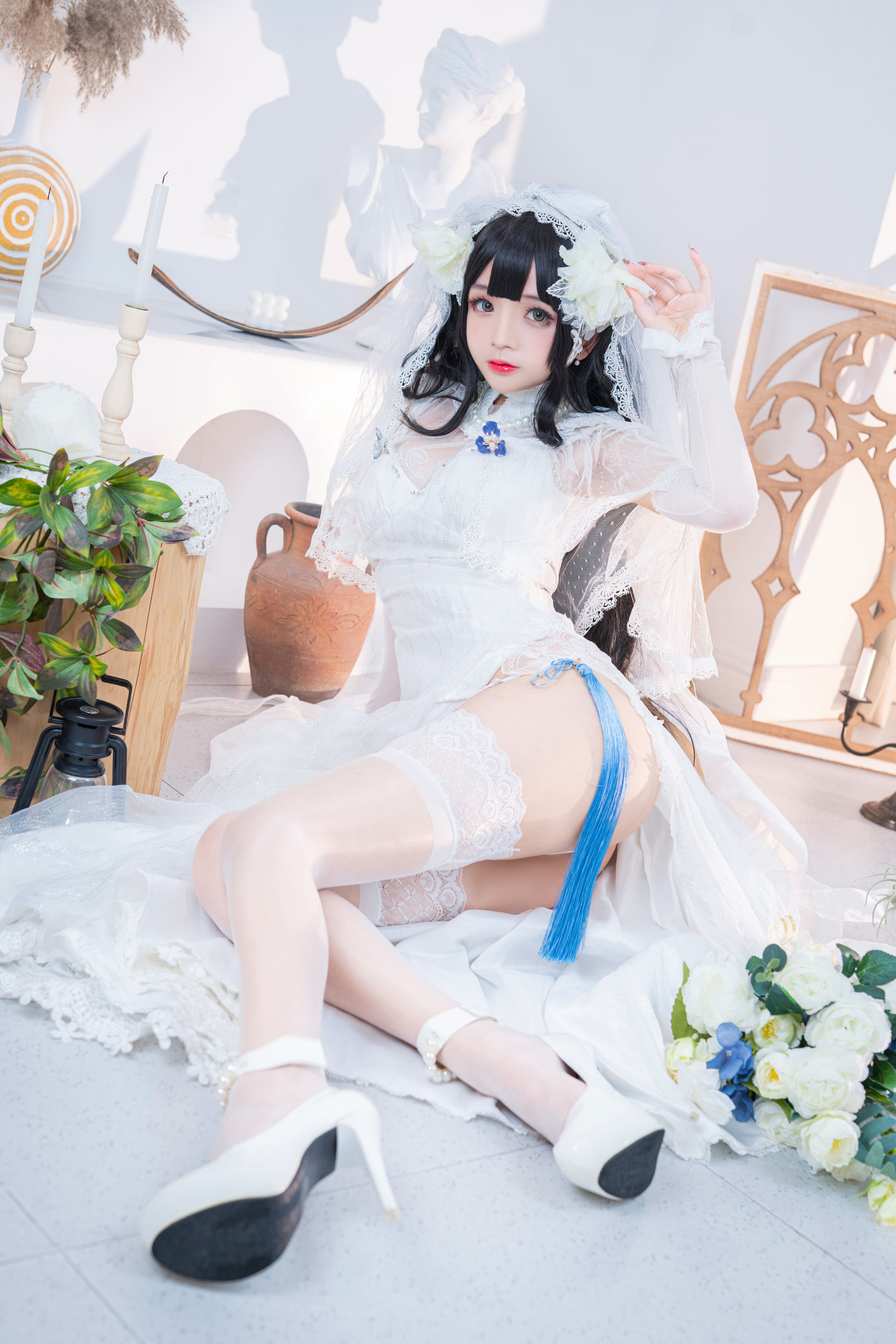 [福利COS] Cosplay日奈娇 - 95式婚纱第3张