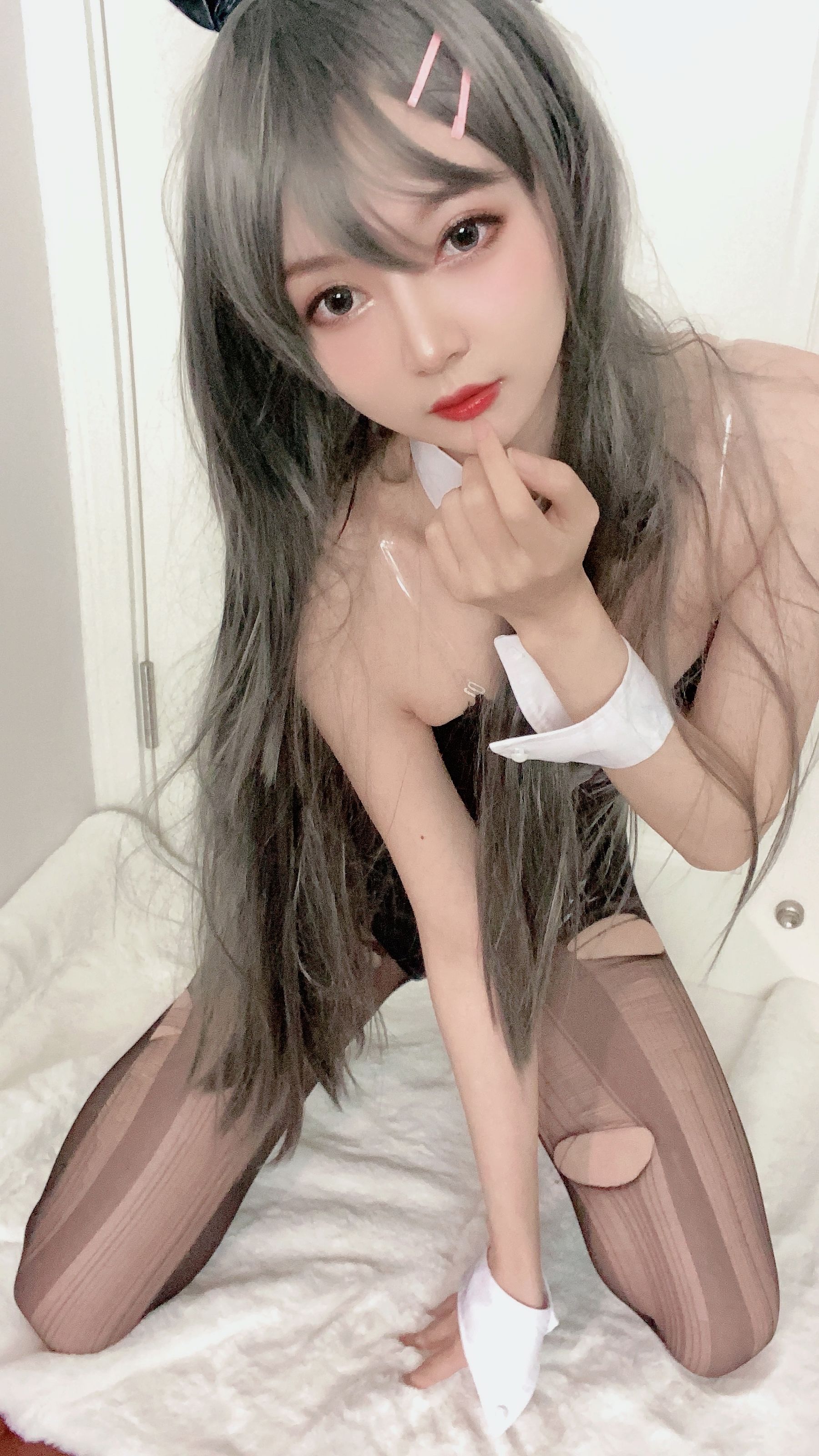 [福利COS] 51酱 - 麻衣兔女郎第4张