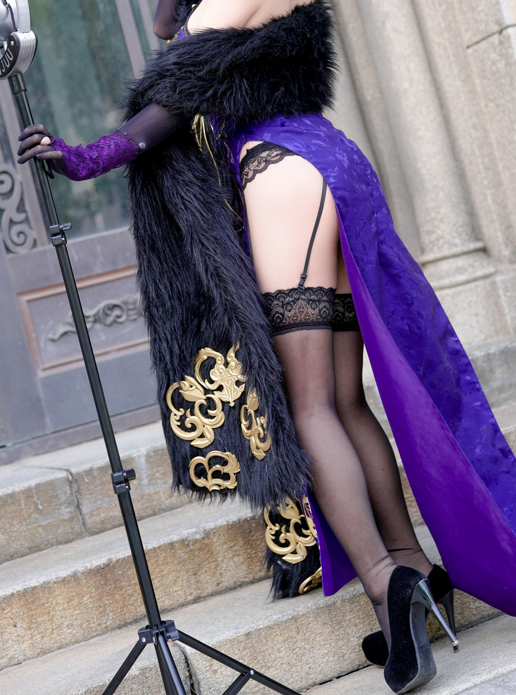 [网红COS] 动漫博主恩田直幸 - 柴郡旗袍第12张