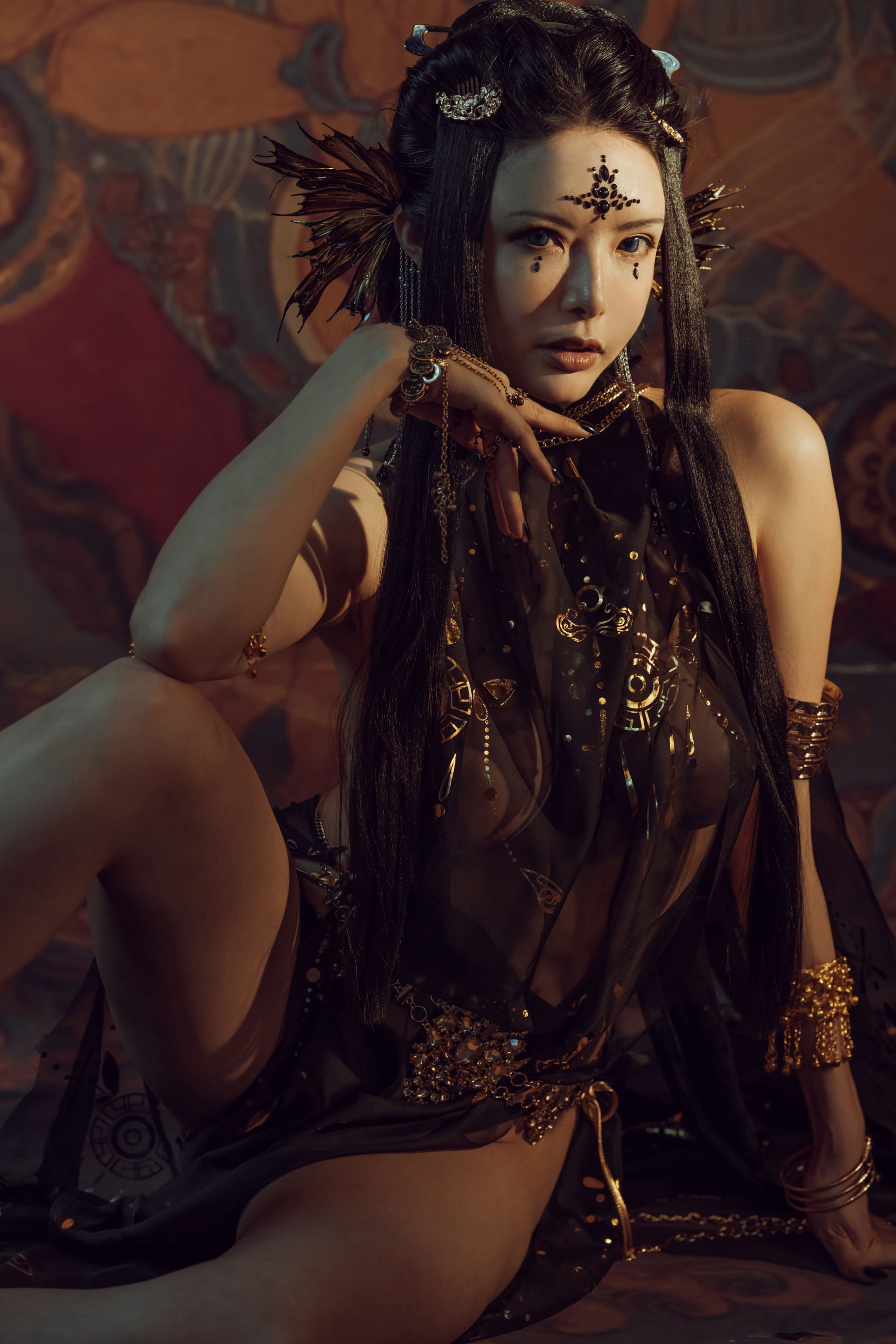 [网红COS] 秋和柯基(夏小秋秋秋) - 黑敦煌第7张