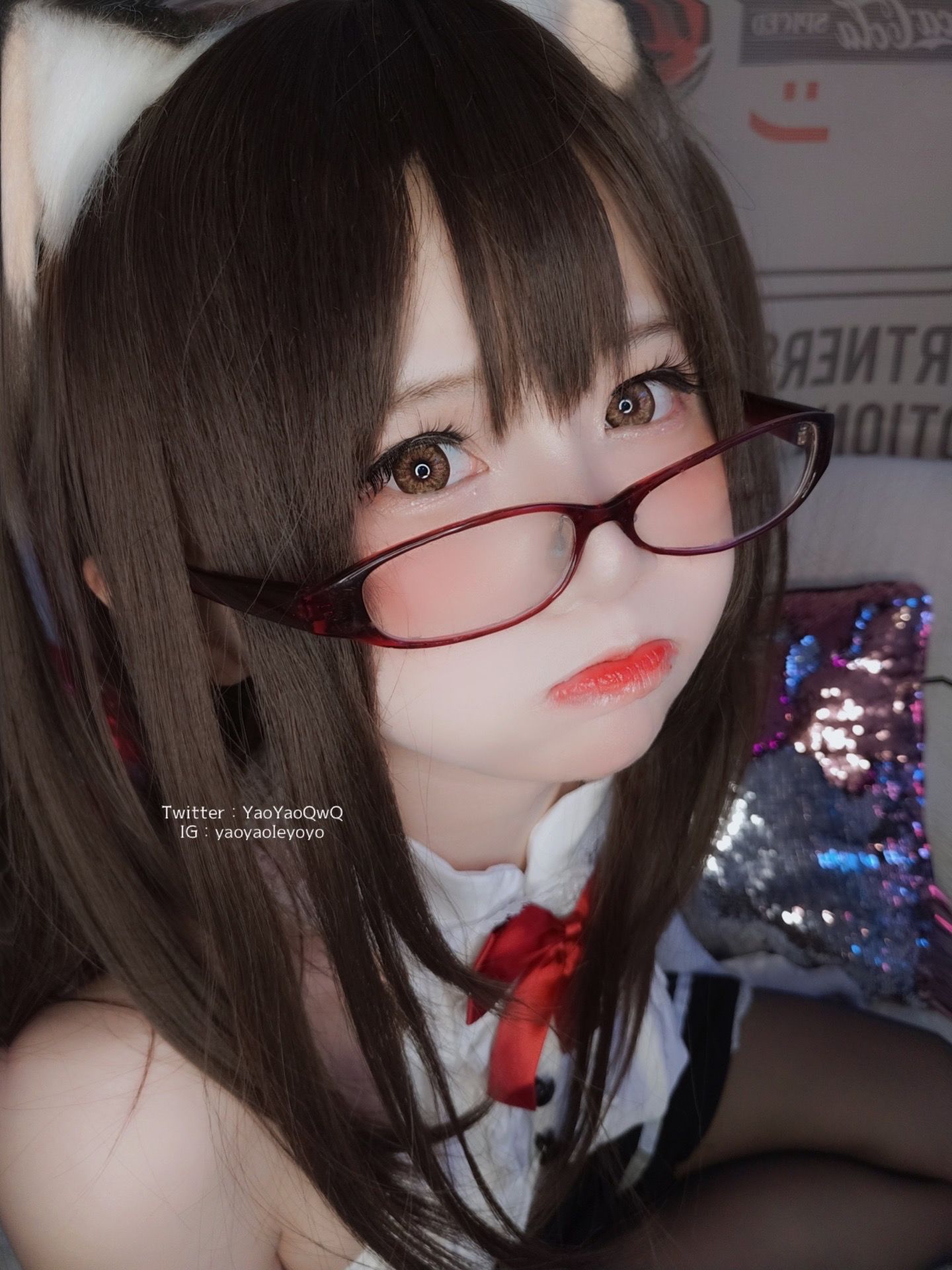 [网红COS] 萌妹子Coser摇摇乐yoyo - 黑色紧身衣第29张