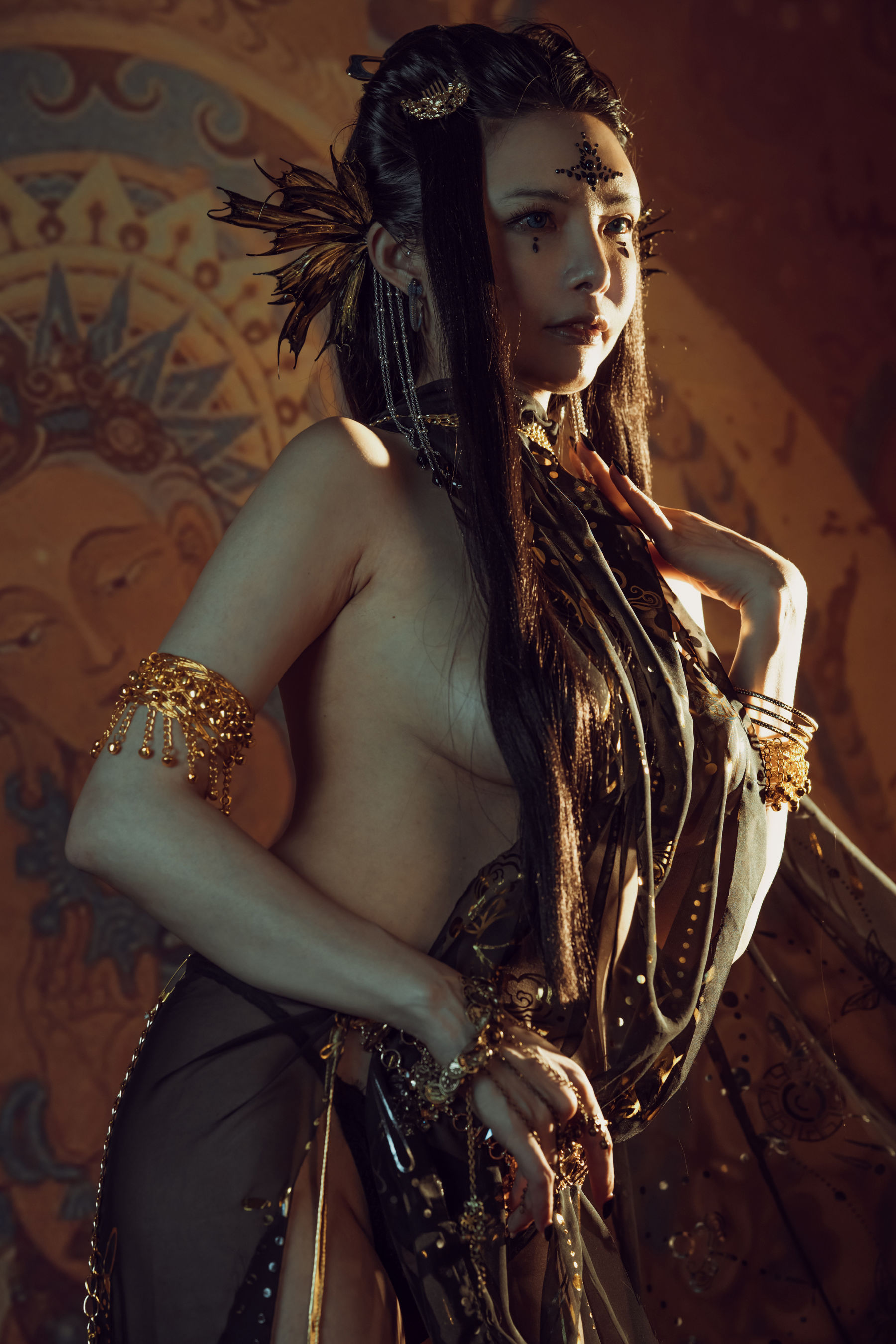 [网红COS] 秋和柯基(夏小秋秋秋) - 黑敦煌第4张