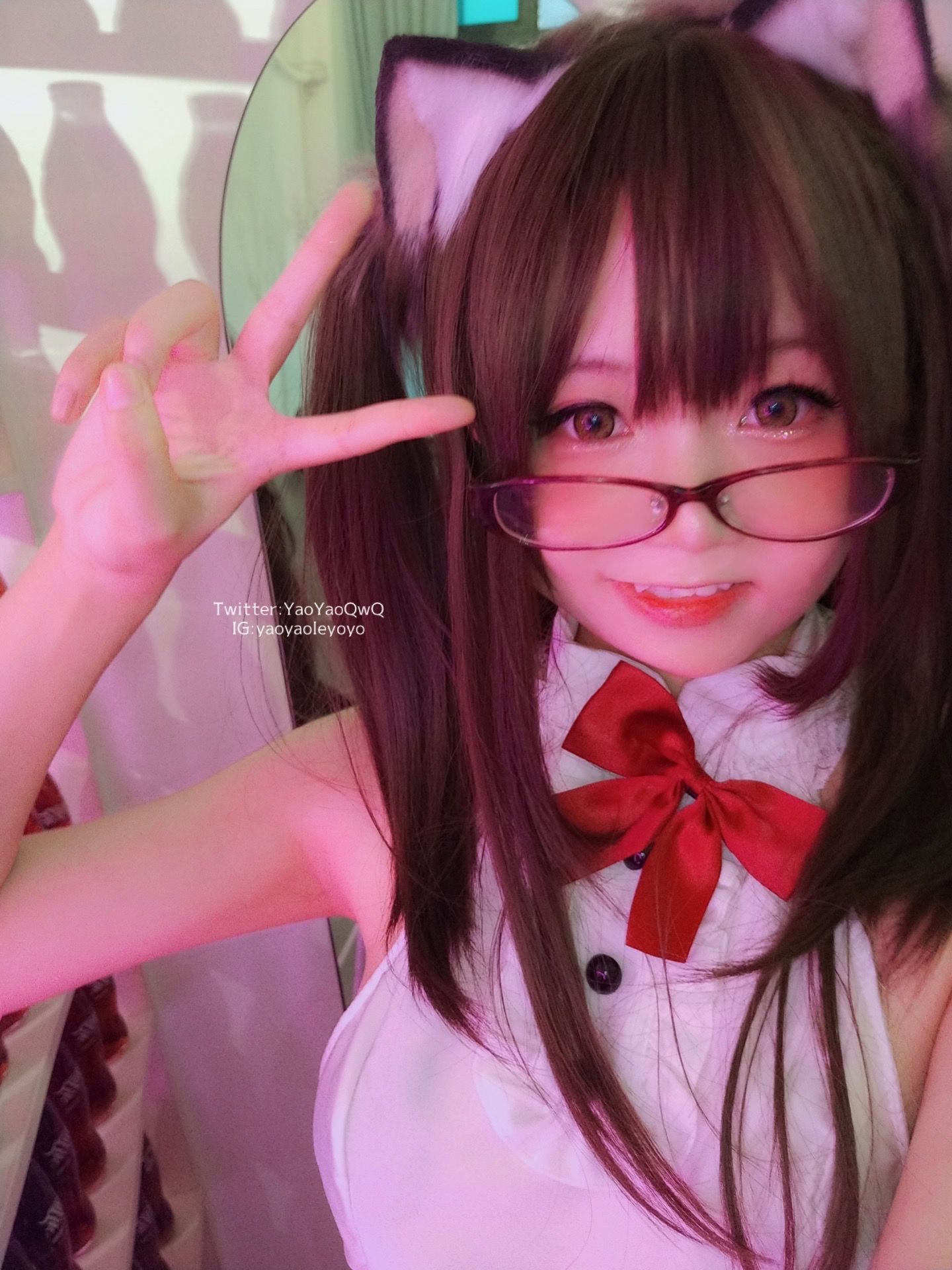 [网红COS] 萌妹子Coser摇摇乐yoyo - 黑色紧身衣第6张