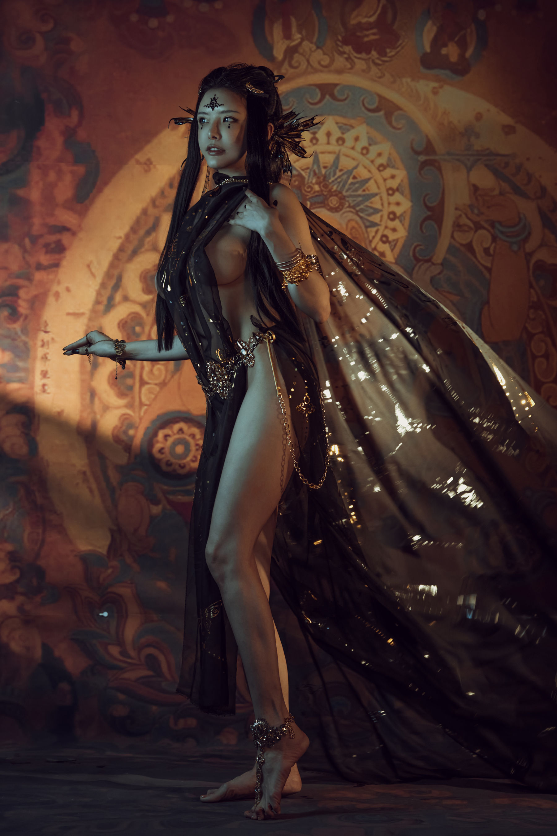 [网红COS] 秋和柯基(夏小秋秋秋) - 黑敦煌第5张