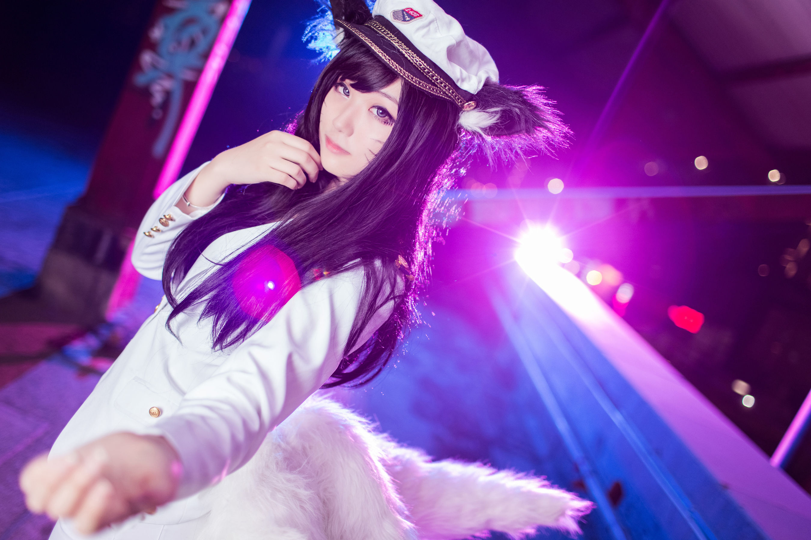 [福利COS] 动漫博主浅野菌子 - 英雄联盟 九尾妖狐阿狸第2张