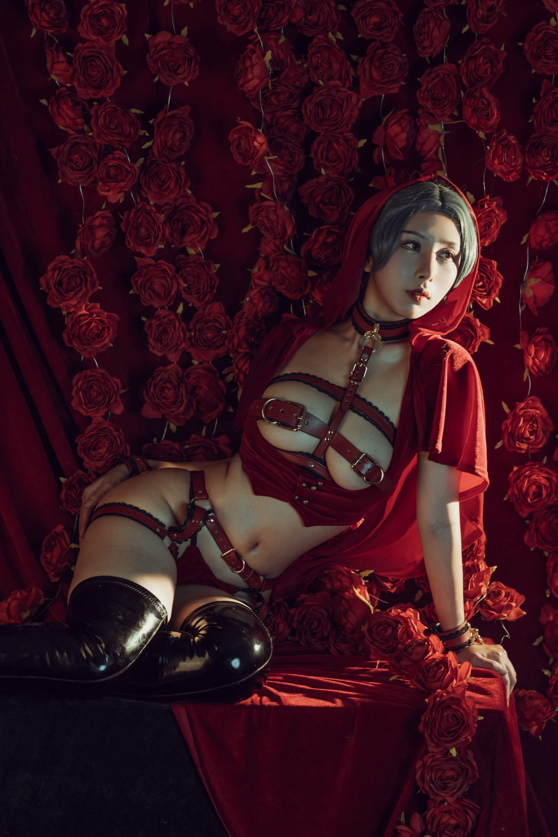 [福利COS] 云溪溪 - 奶桃 玫瑰第8张