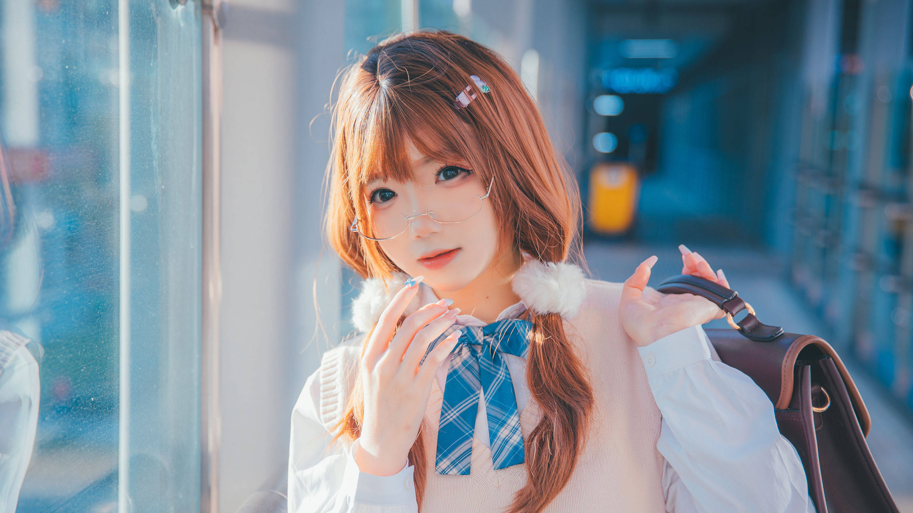 [福利COS] 动漫博主雪晴Astra - JK夕阳第8张