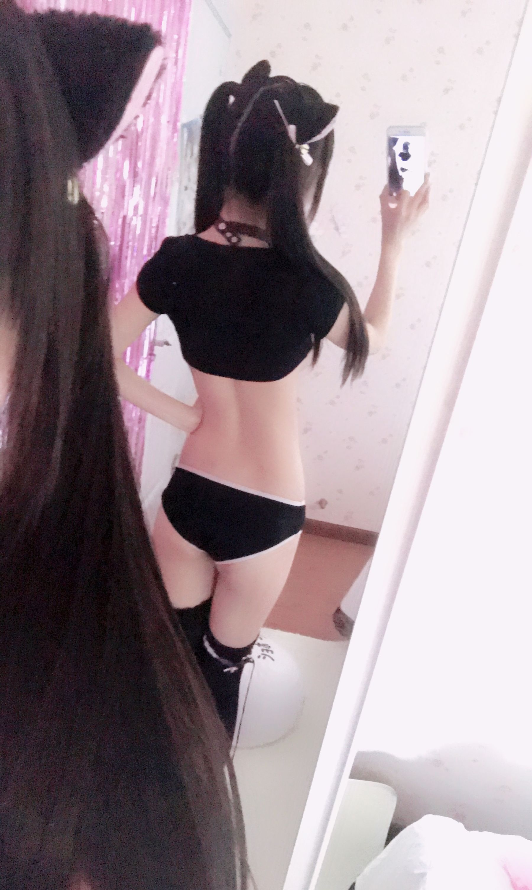 [福利COS] 双马尾少女赛高酱作品 - 黑色猫系第14张