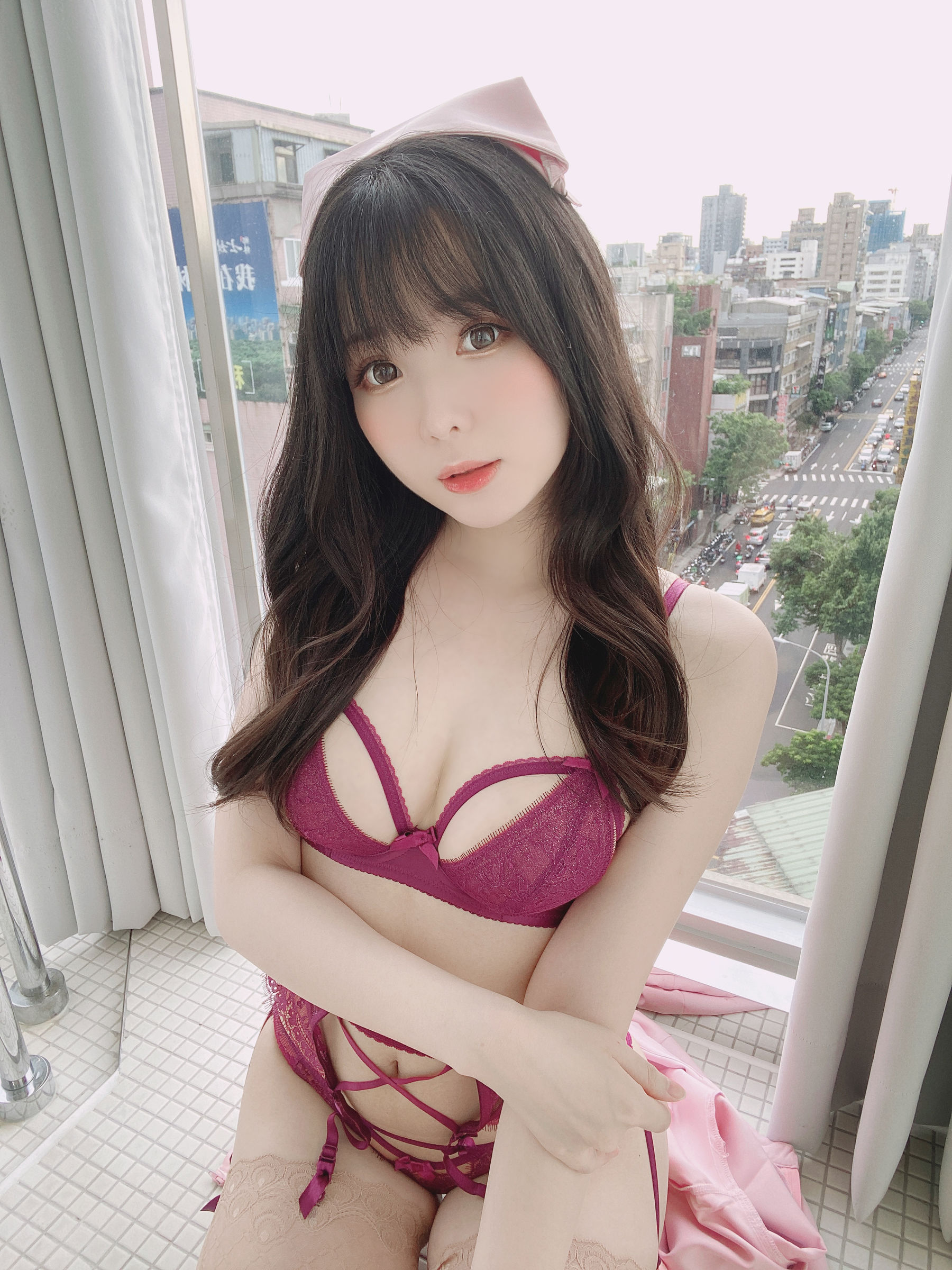 [福利COS] 微博妹纸霜月shimo - ピンクナース__第4张