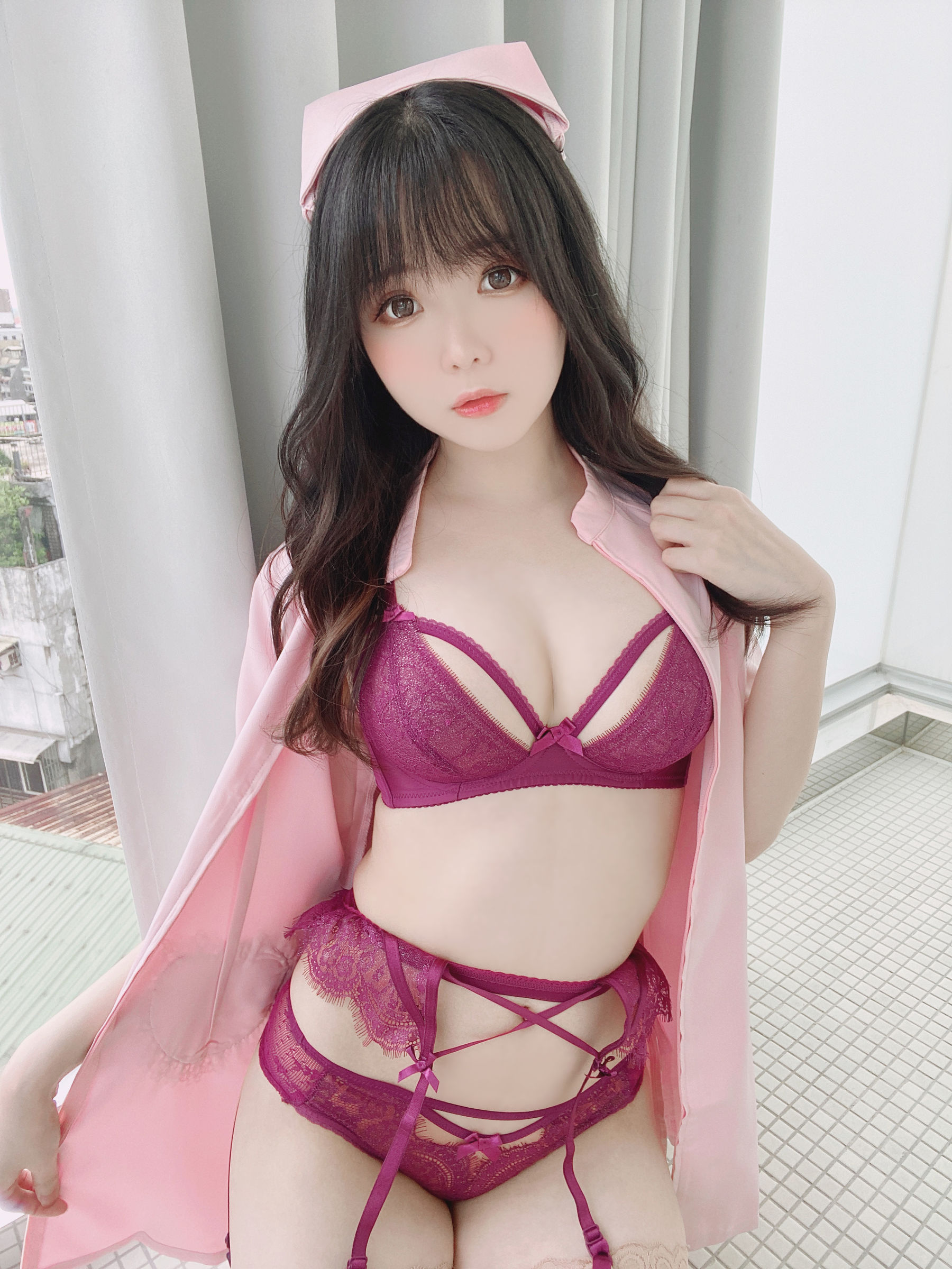 [福利COS] 微博妹纸霜月shimo - ピンクナース__第3张