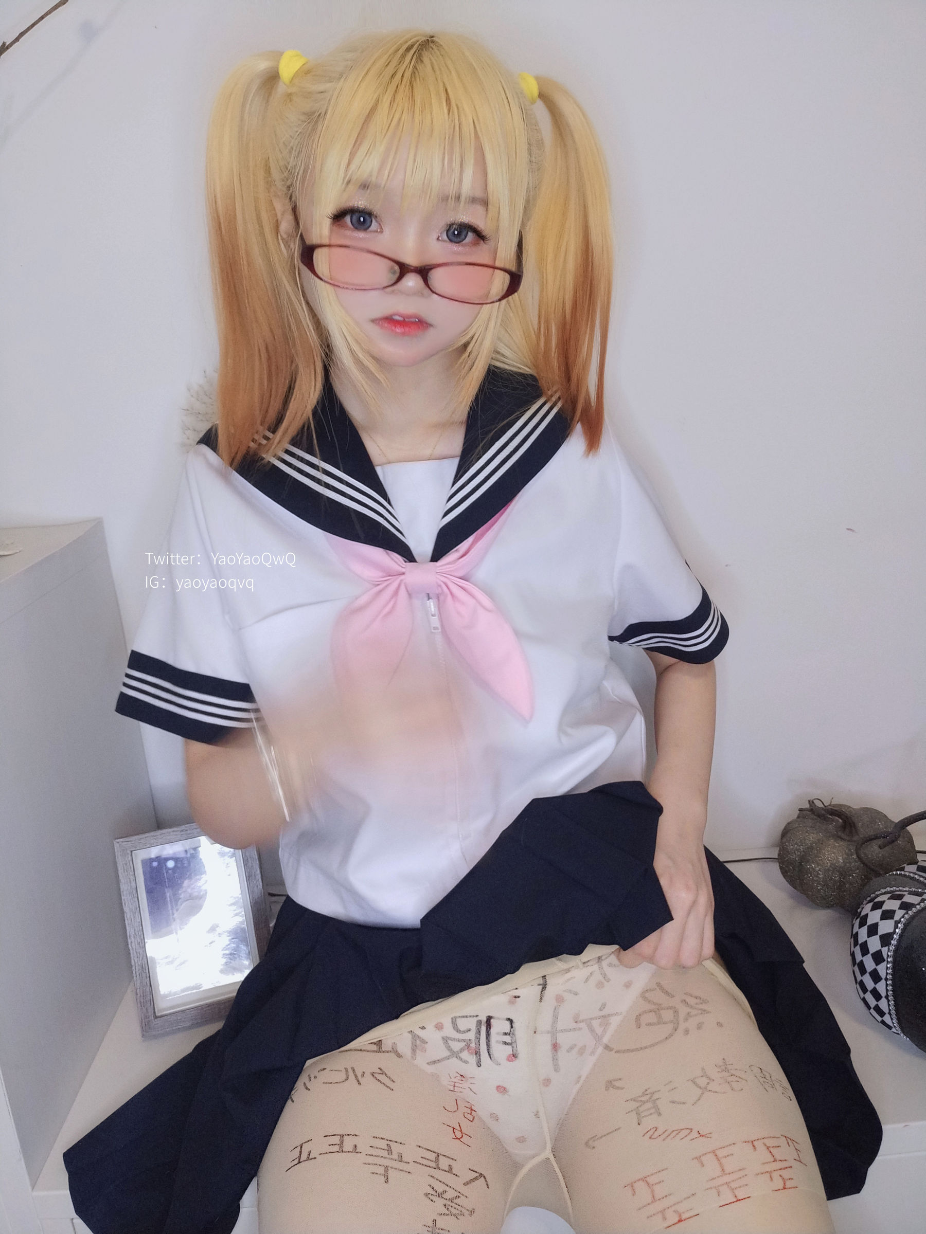 [福利COS] 萌妹子Coser摇摇乐yoyo fantia 22年1月会员合集 Jk系列第9张