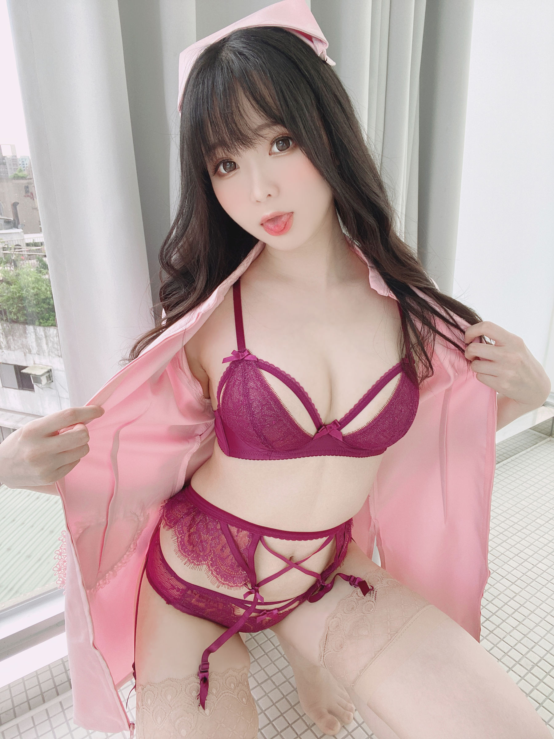 [福利COS] 微博妹纸霜月shimo - ピンクナース__第4张