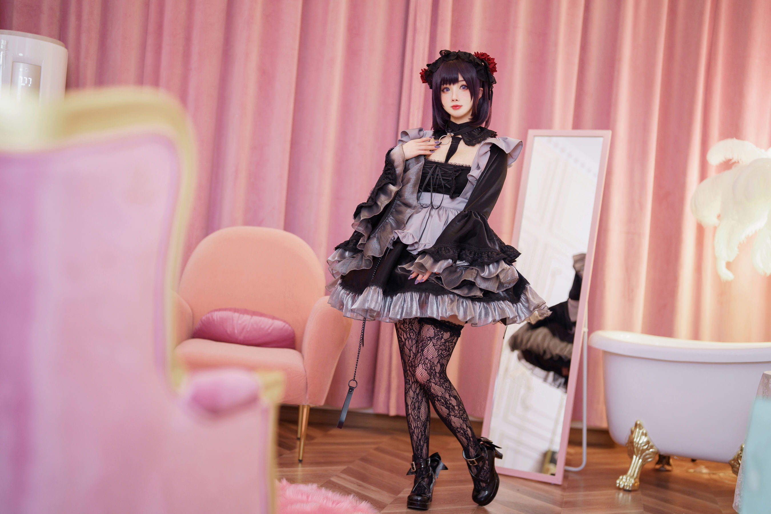 [福利COS] COS福利rioko凉凉子(肉扣热热子) - 黑江雫 耻辱俱乐部 小雫第1张