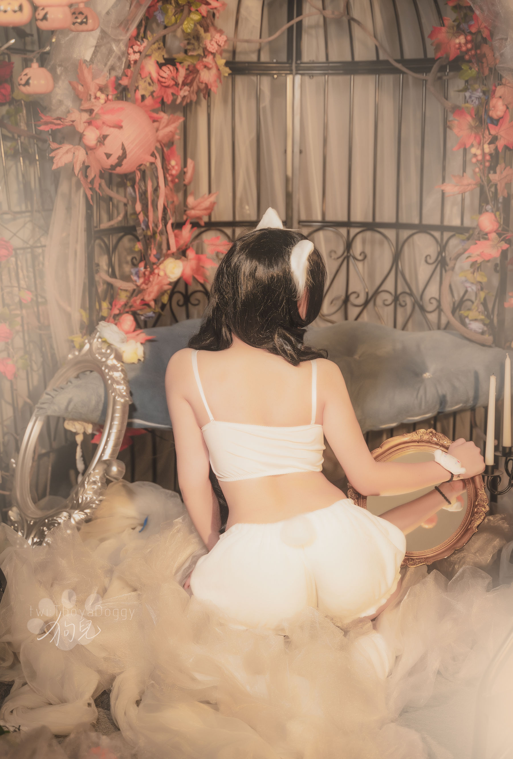 [福利COS] 奇行家狗崽(棕桠阿狗崽) - 玉桂狗睡衣第1张