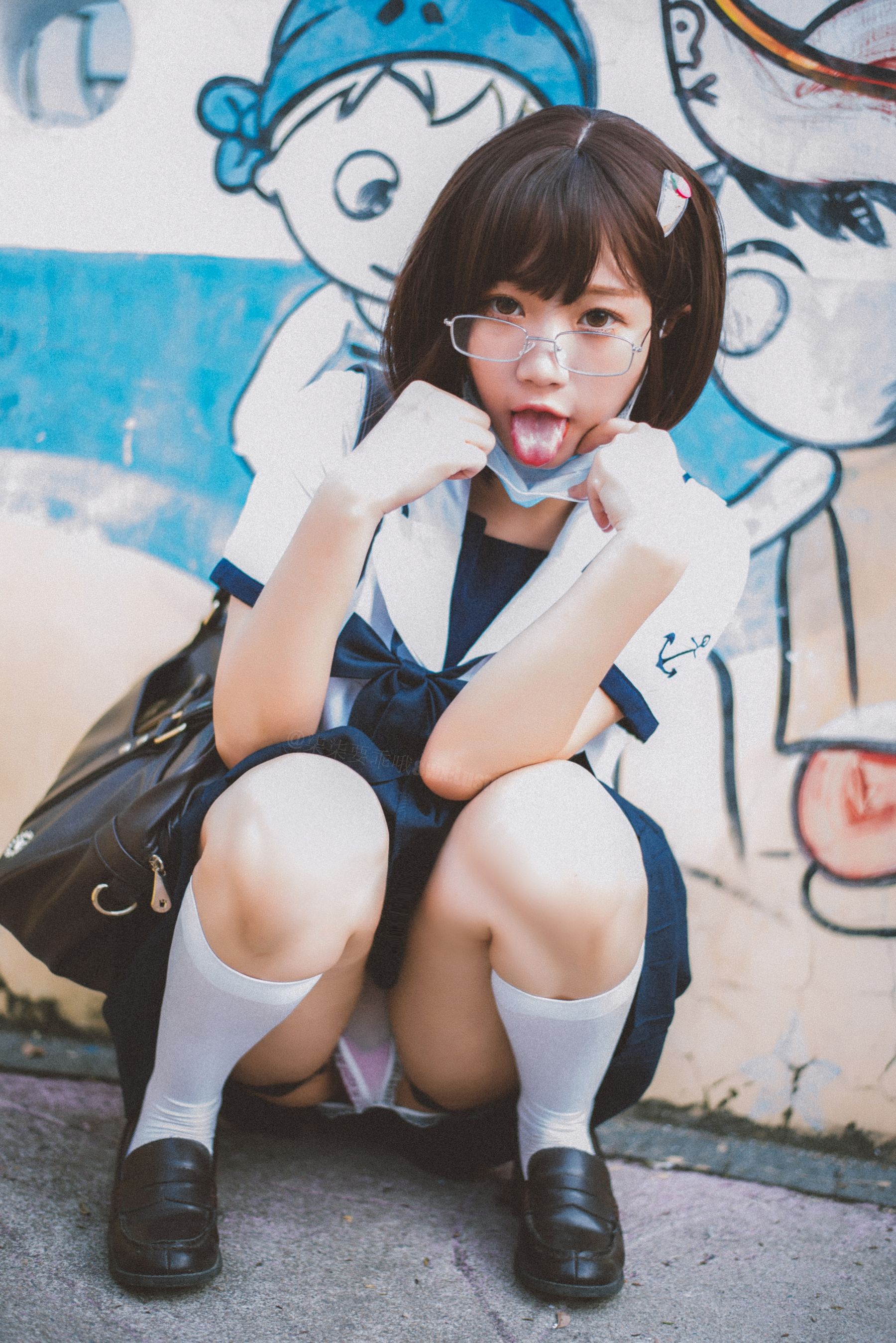 [福利COS] 动漫博主柒柒要乖哦 - 乐园JK第6张