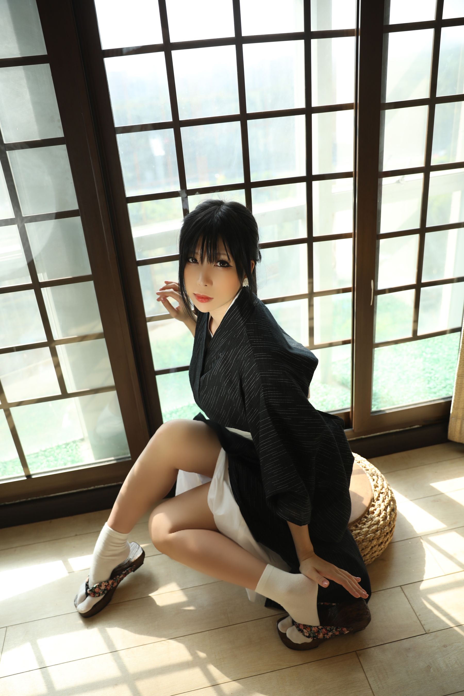 [福利COS] 二次元巨乳美女鹿野希 - 未亡人第7张