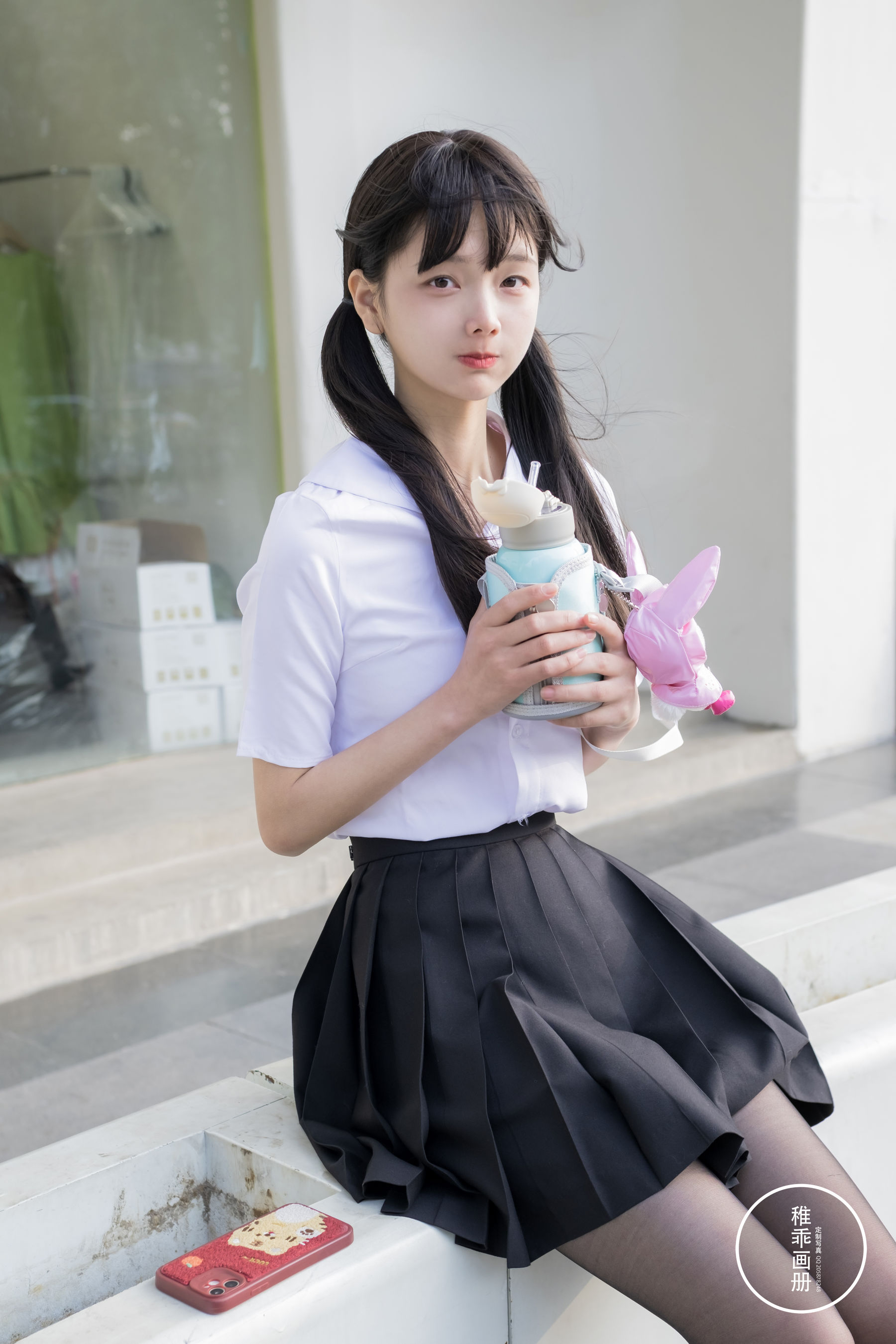 [福利COS] 柴系小乖(稚乖画册) - 夜夜 逛街13d黑丝第15张