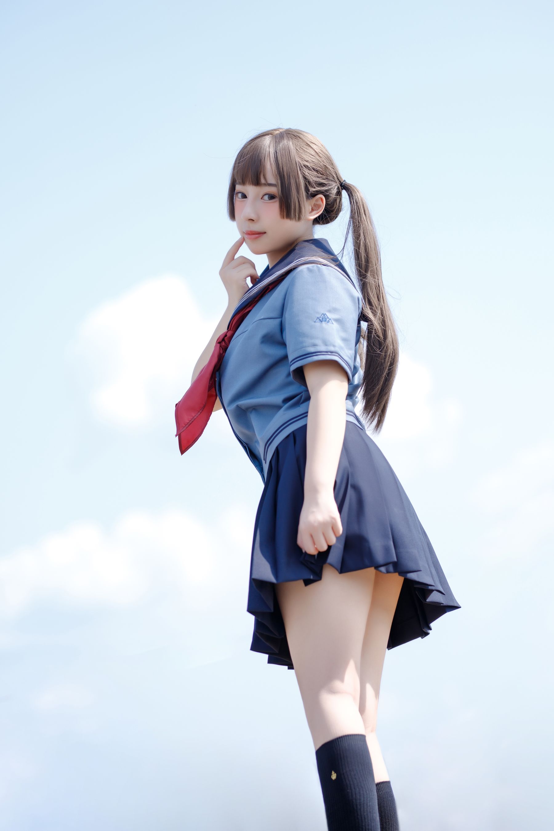 [福利COS] 胡桃猫Kurumineko - 天台的爱之告白第4张