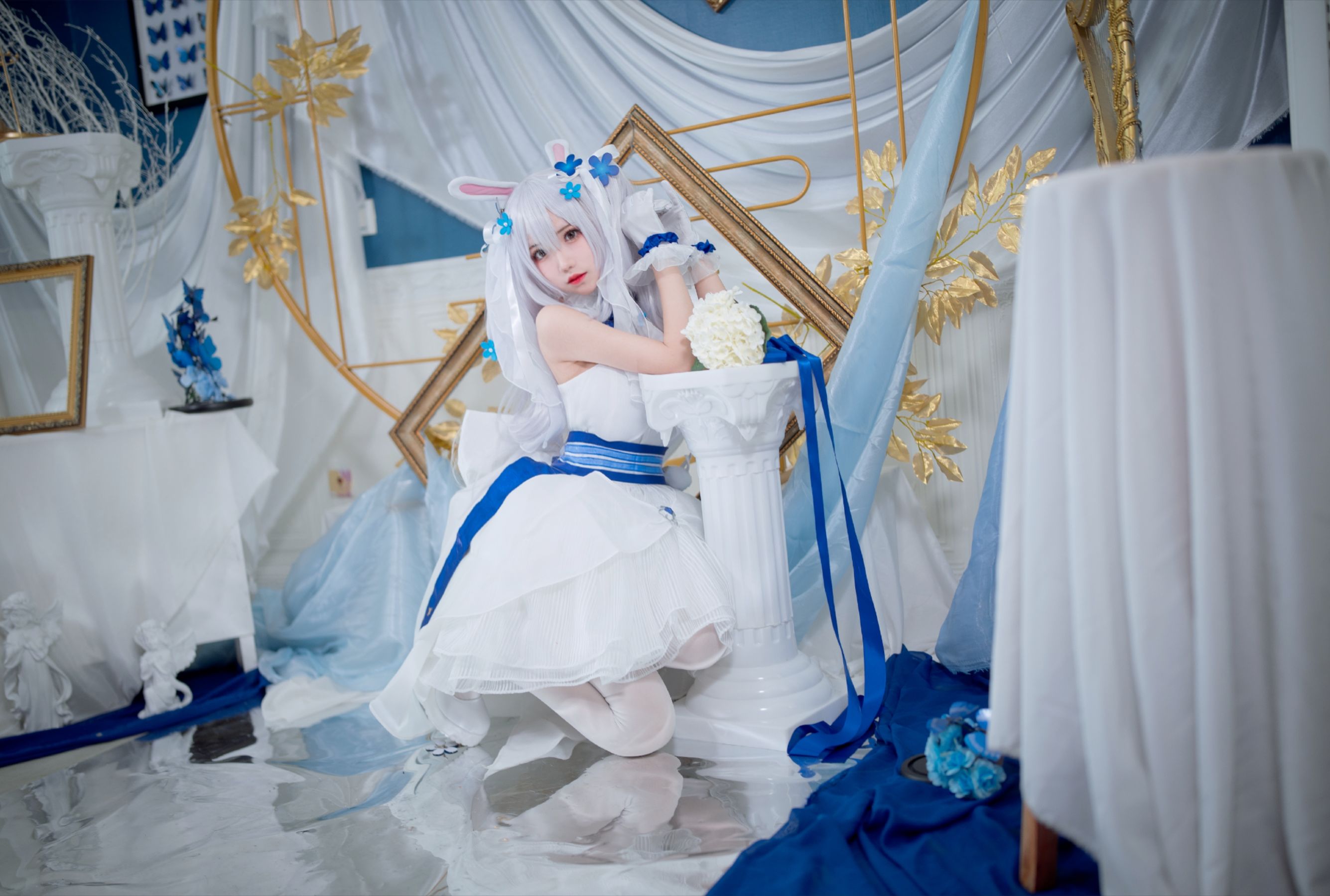[福利COS] 花柒Hana - 拉菲花嫁第6张
