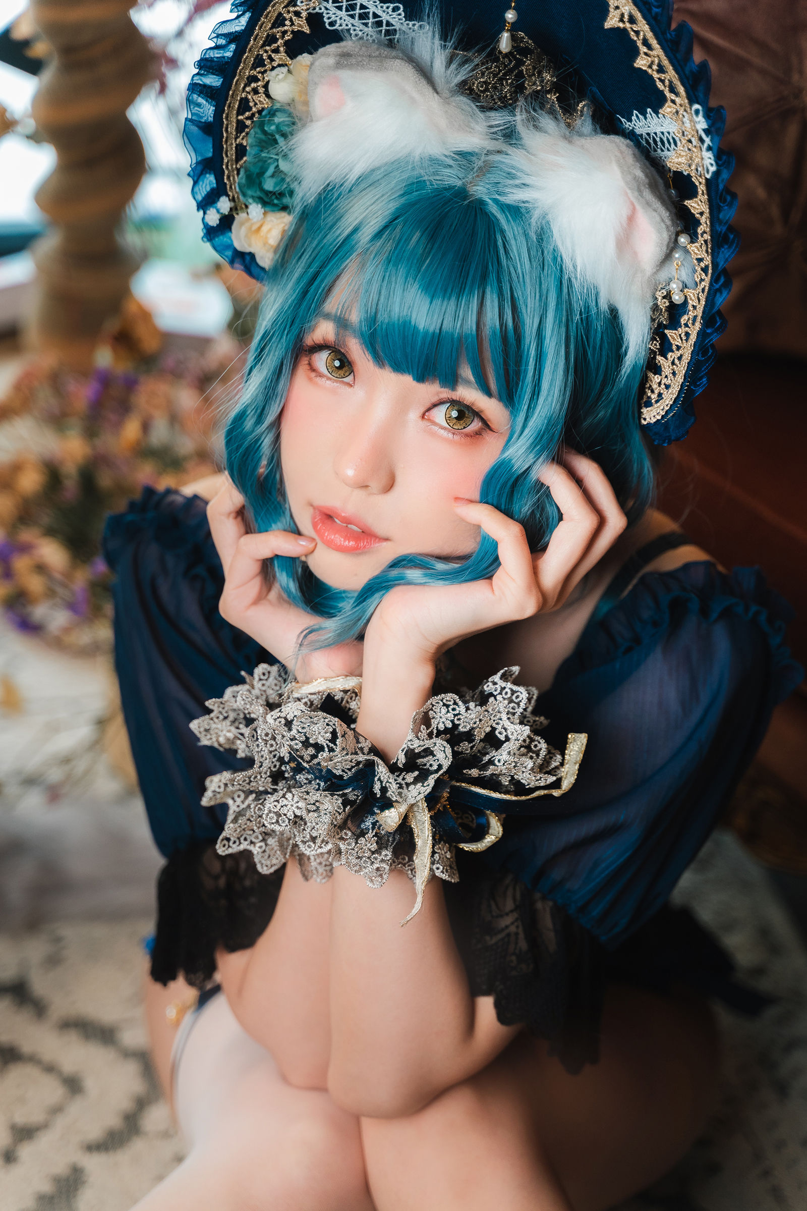 [福利COS] Ely_eee(ElyEE子) - Scottish Fold Cat Doll 摺耳貓少女人形第15张