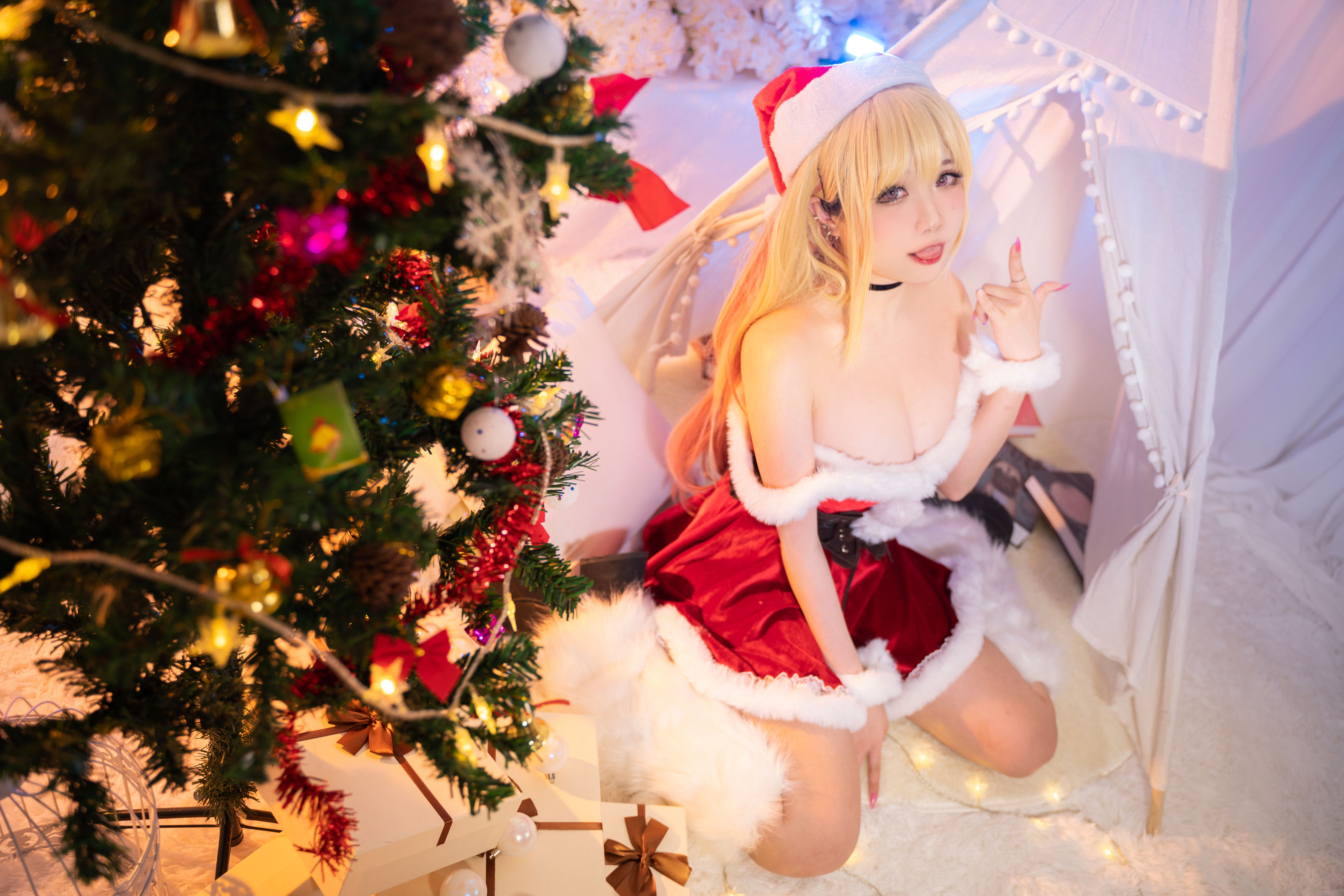 [福利COS] 贞子蜜桃 - 喜多川夢海 圣诞第6张