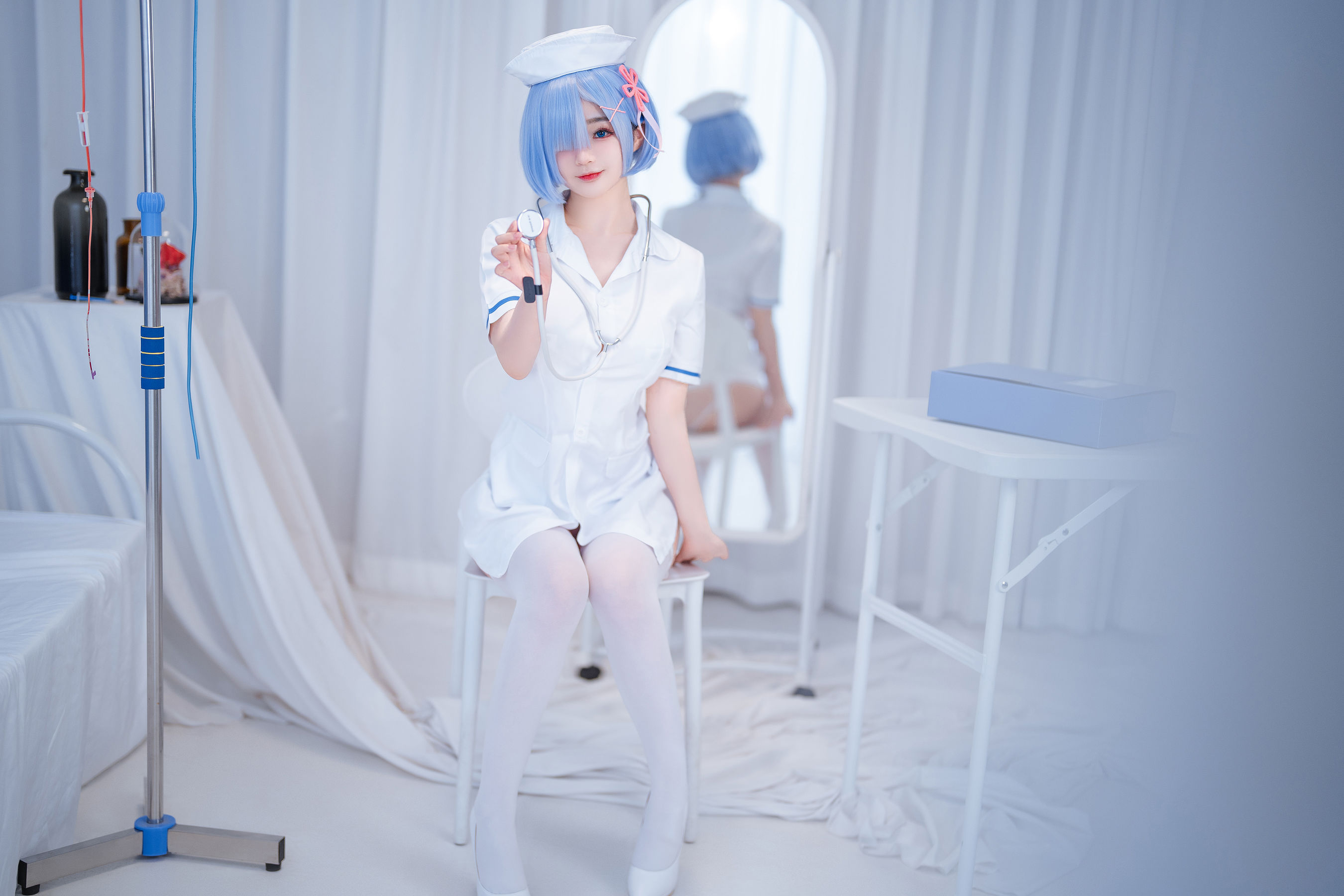 [福利COS] 桜井宁宁 - 雷姆护士第6张