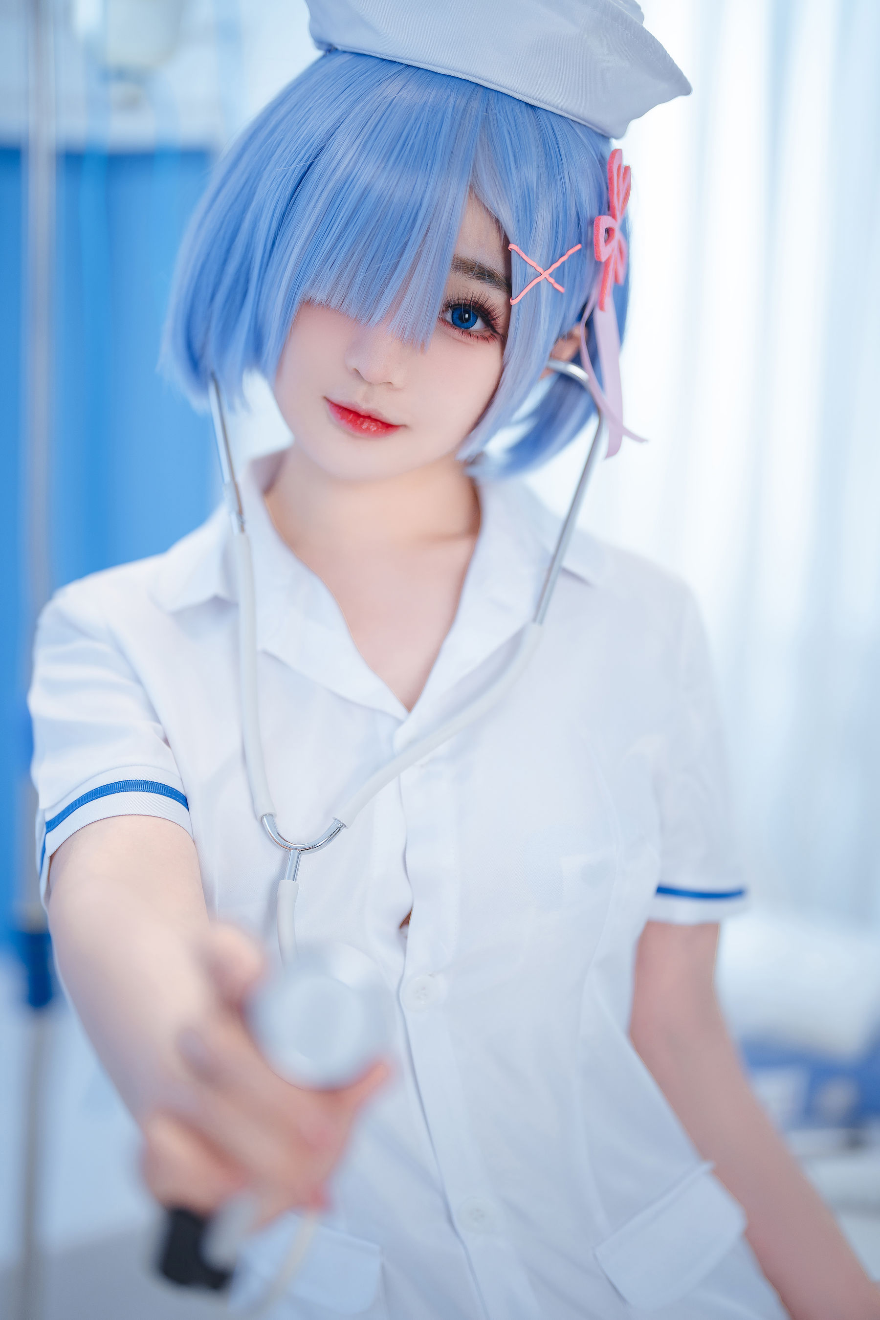 [福利COS] 桜井宁宁 - 雷姆护士第4张