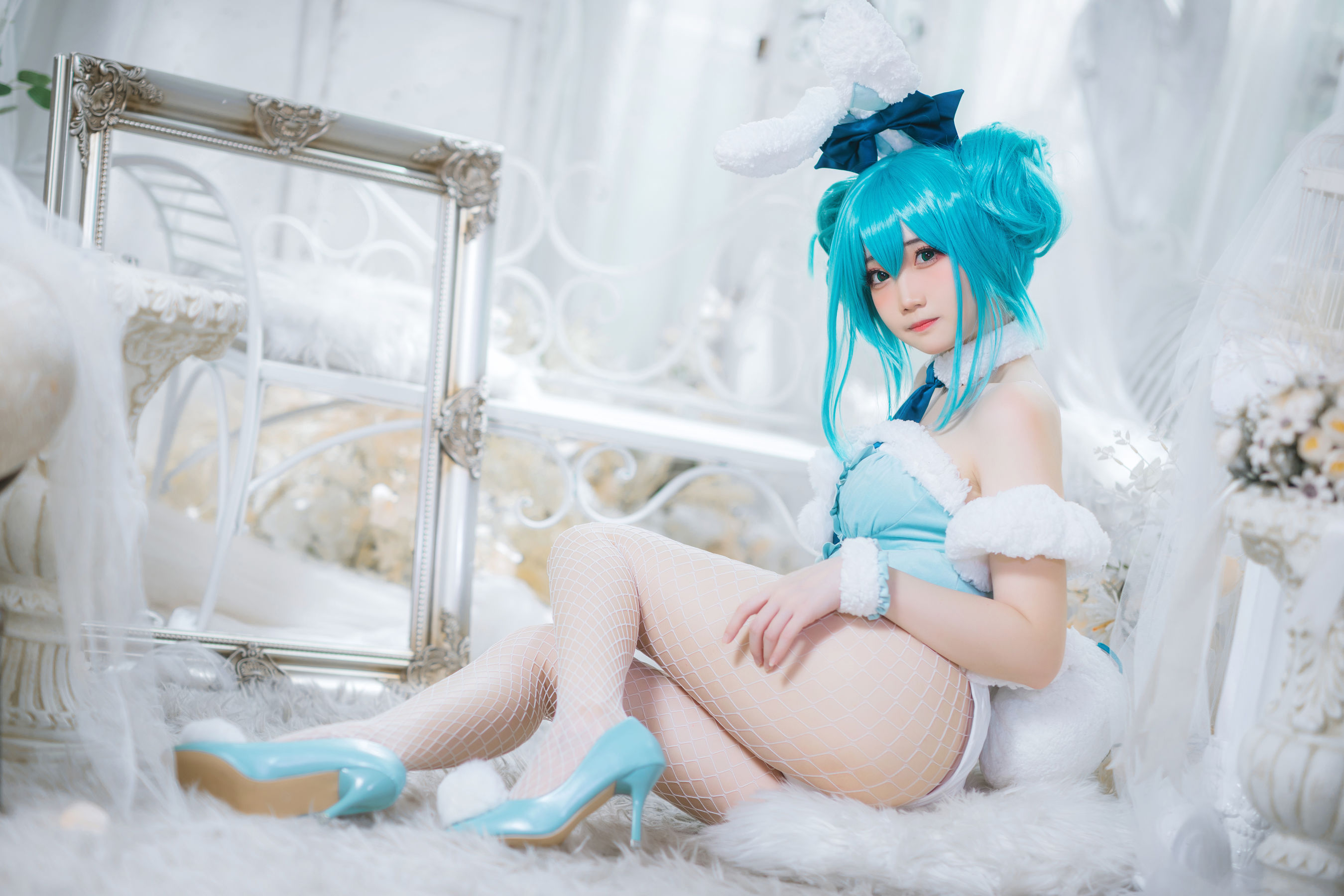[福利COS] 焖焖碳 - 初音兔女郎第4张