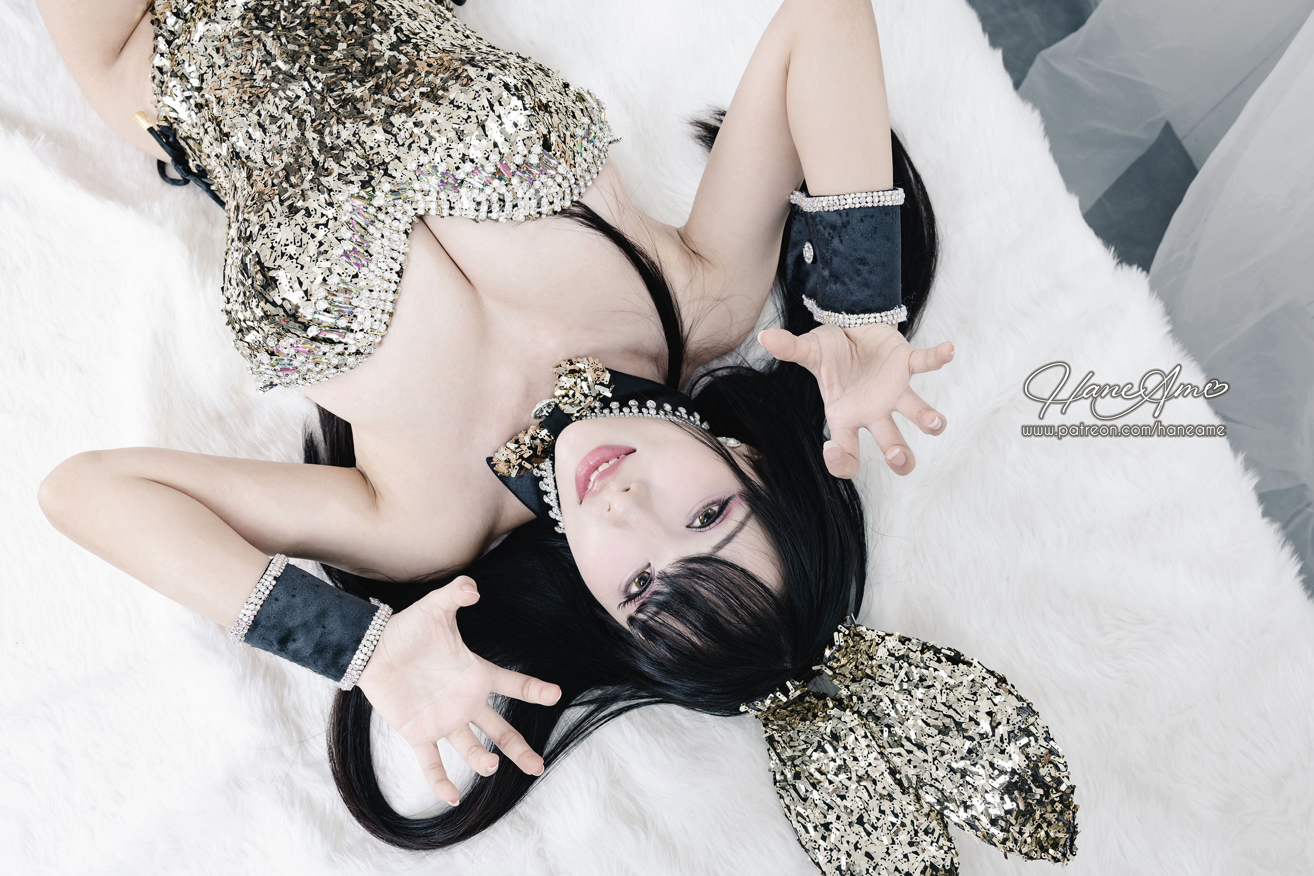 [福利COS] Hane Ame 雨波写真 - Original Dazzling Bunny 金炫兔女郎第12张