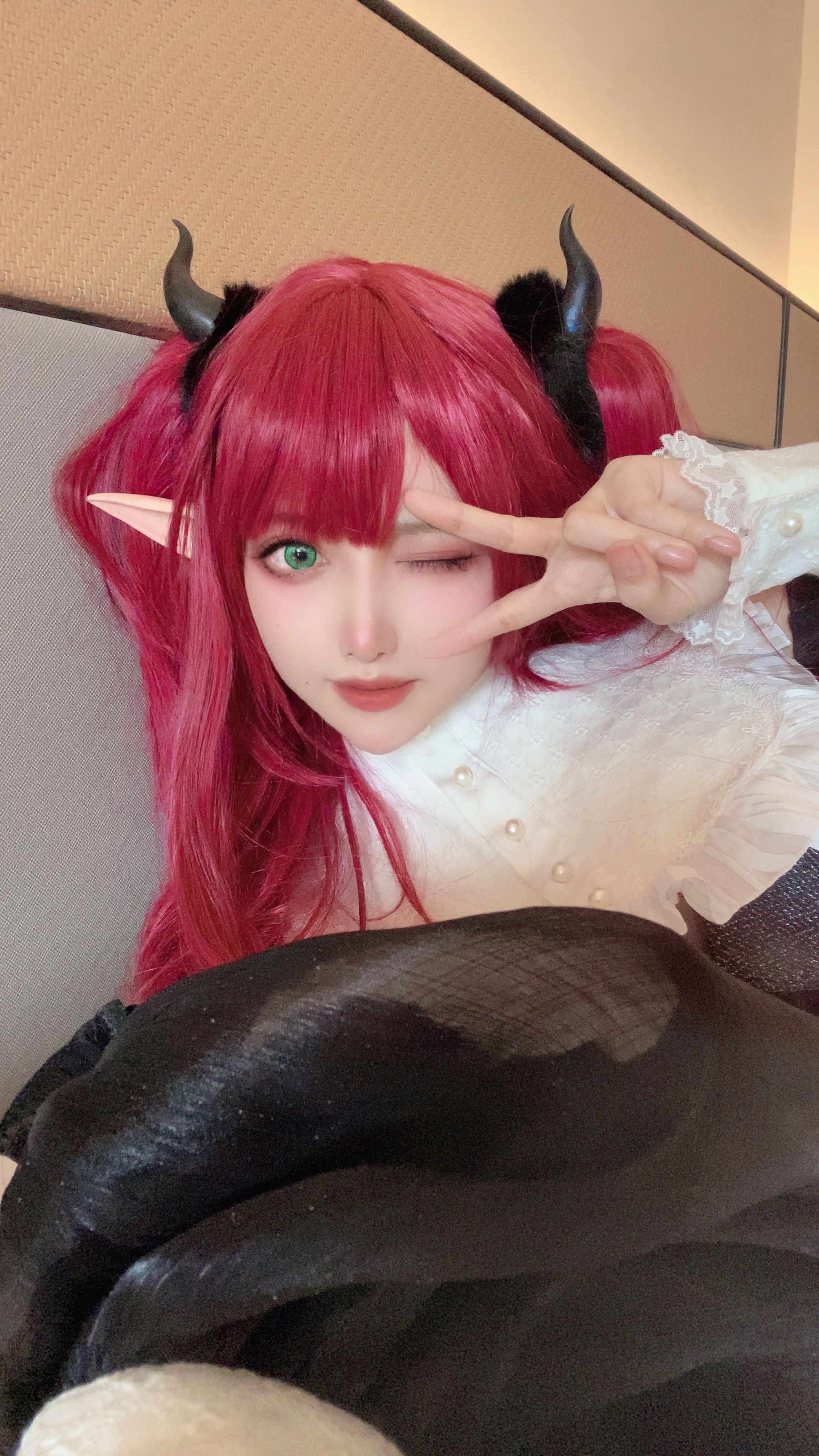 [福利COS] Shika小鹿鹿 - 喜多川海梦 小雫内衣第1张