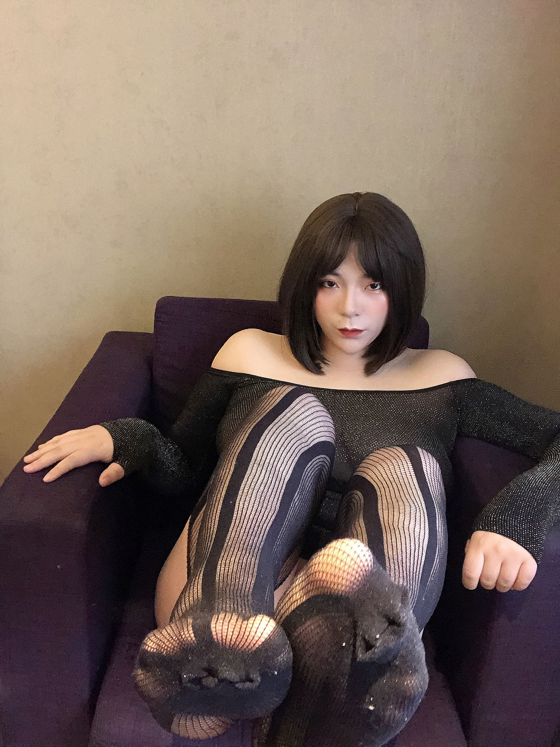 [福利COS] 奶兔biubiu - 黑色透肉第18张